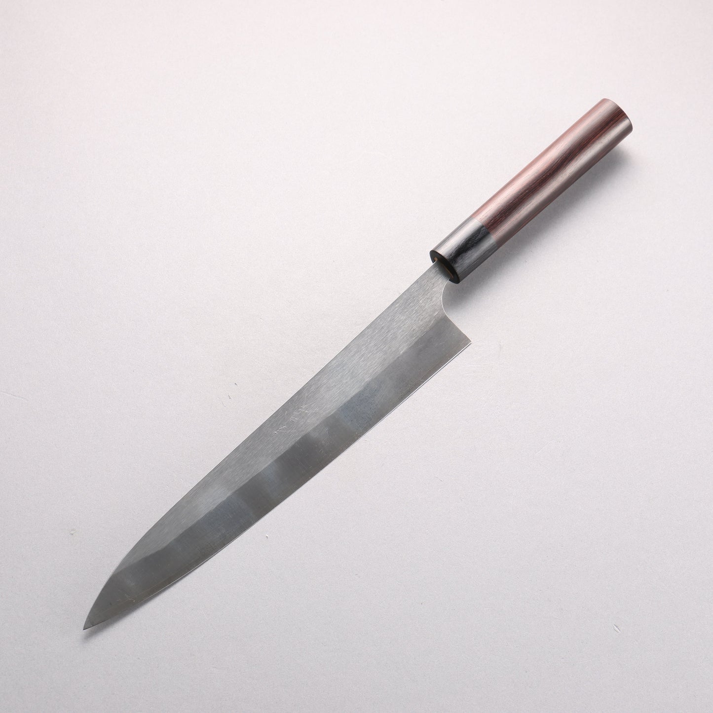 尾形 峻吾 SG2 縦目鎬横 筋引包丁 240mm 紫檀柄 - 清助刃物
