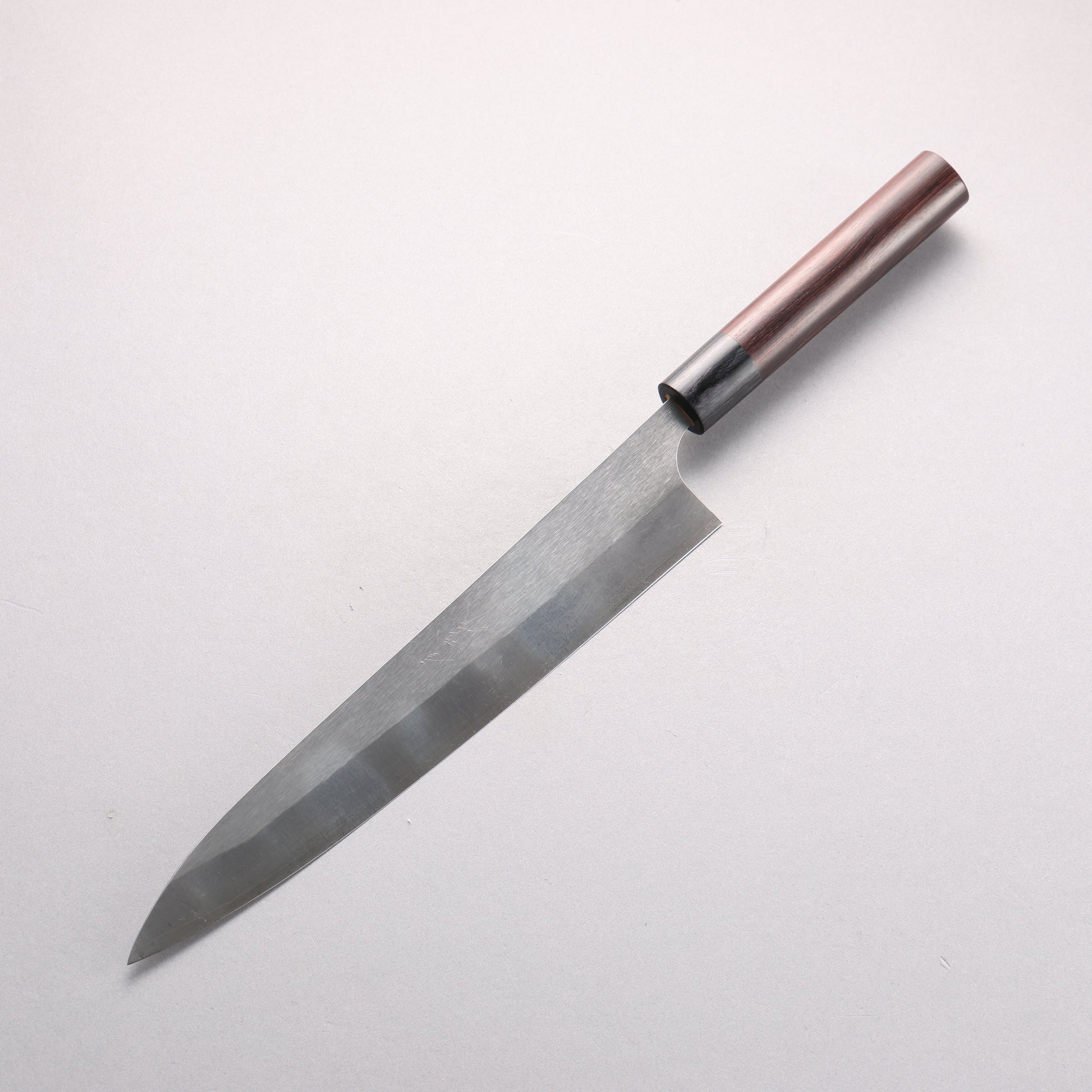 尾形 峻吾 SG2 縦目鎬横 筋引包丁 240mm 紫檀柄 - 清助刃物