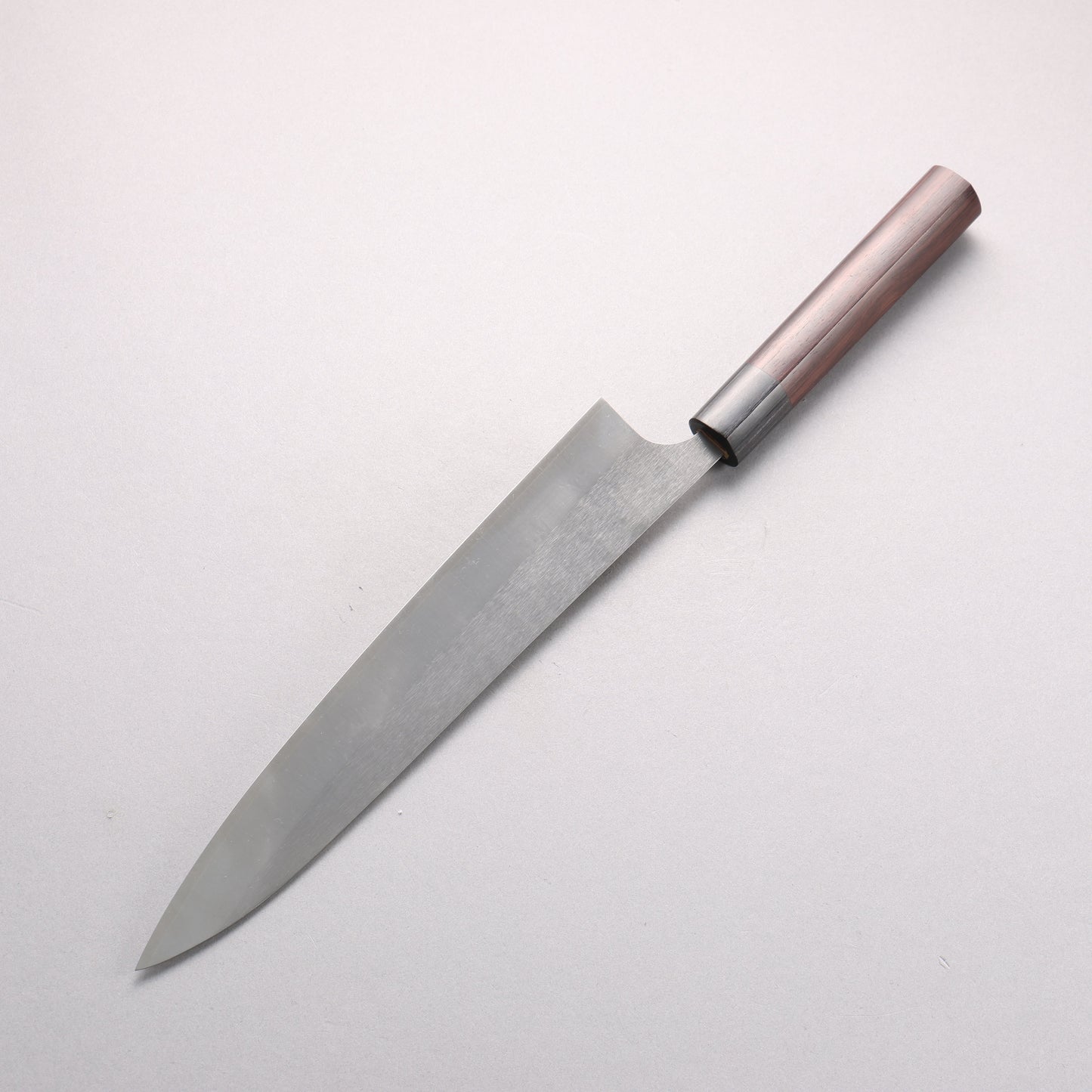 尾形 峻吾 SG2 縦目鎬横 筋引包丁 240mm 紫檀柄 - 清助刃物