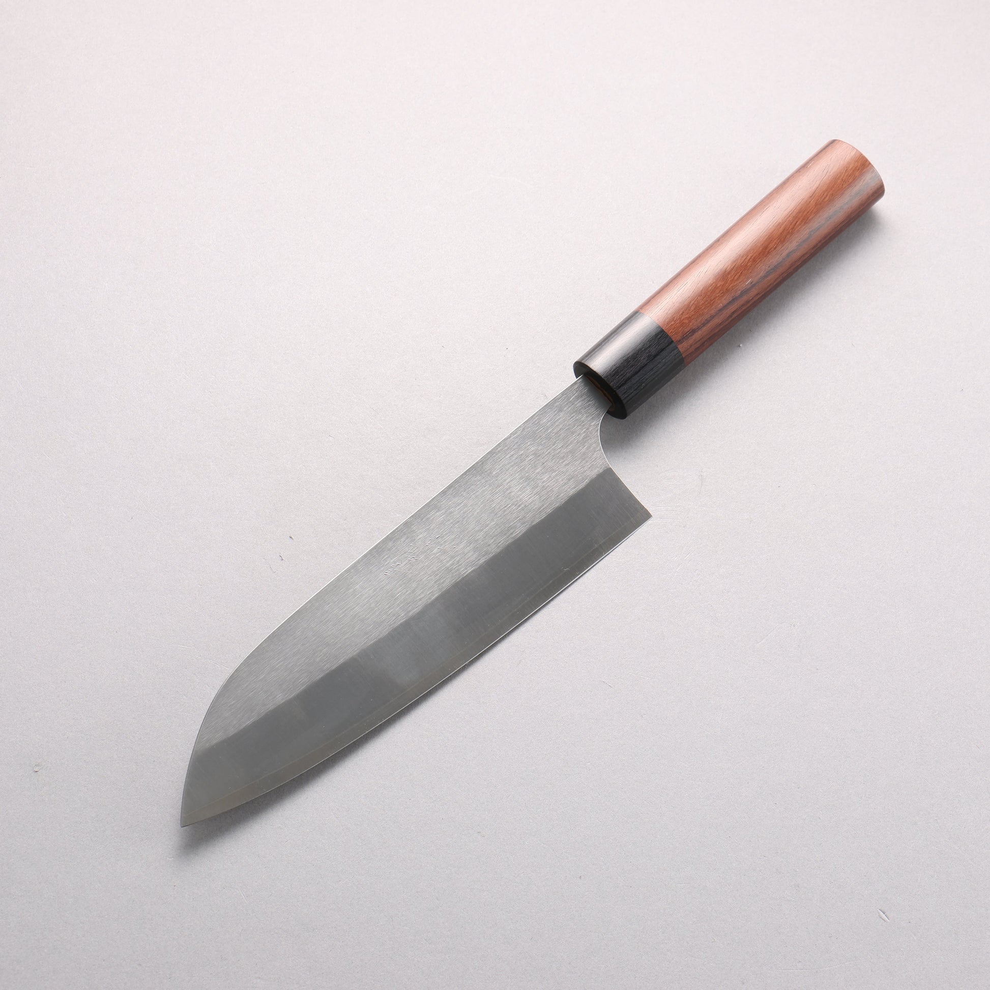 尾形 峻吾 SG2 縦目鎬横 三徳包丁 180mm 紫檀柄 - 清助刃物