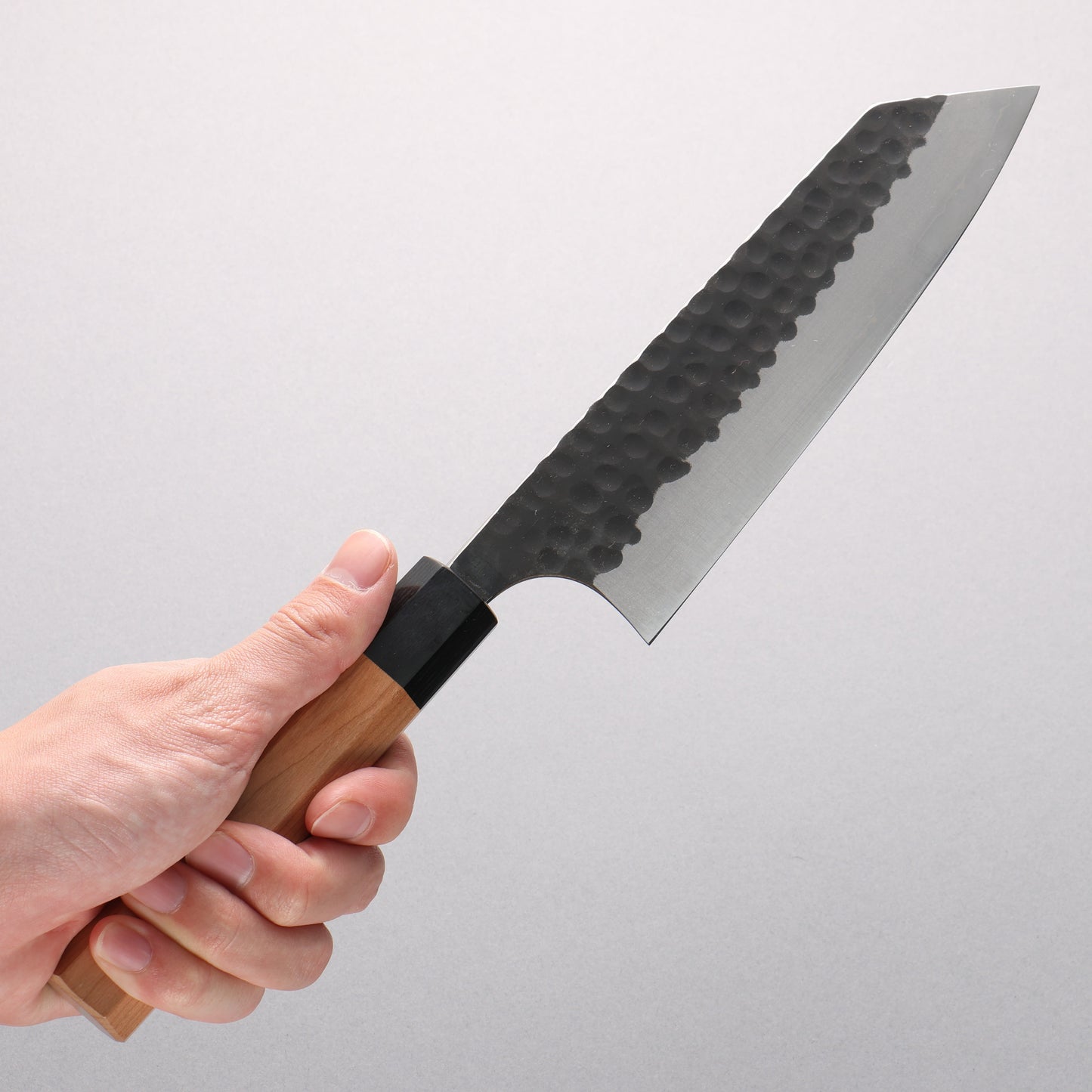 昌景 小石 青スーパー鋼 黒仕上げ 文化包丁 165mm アメリカンチェリー柄 - 清助刃物