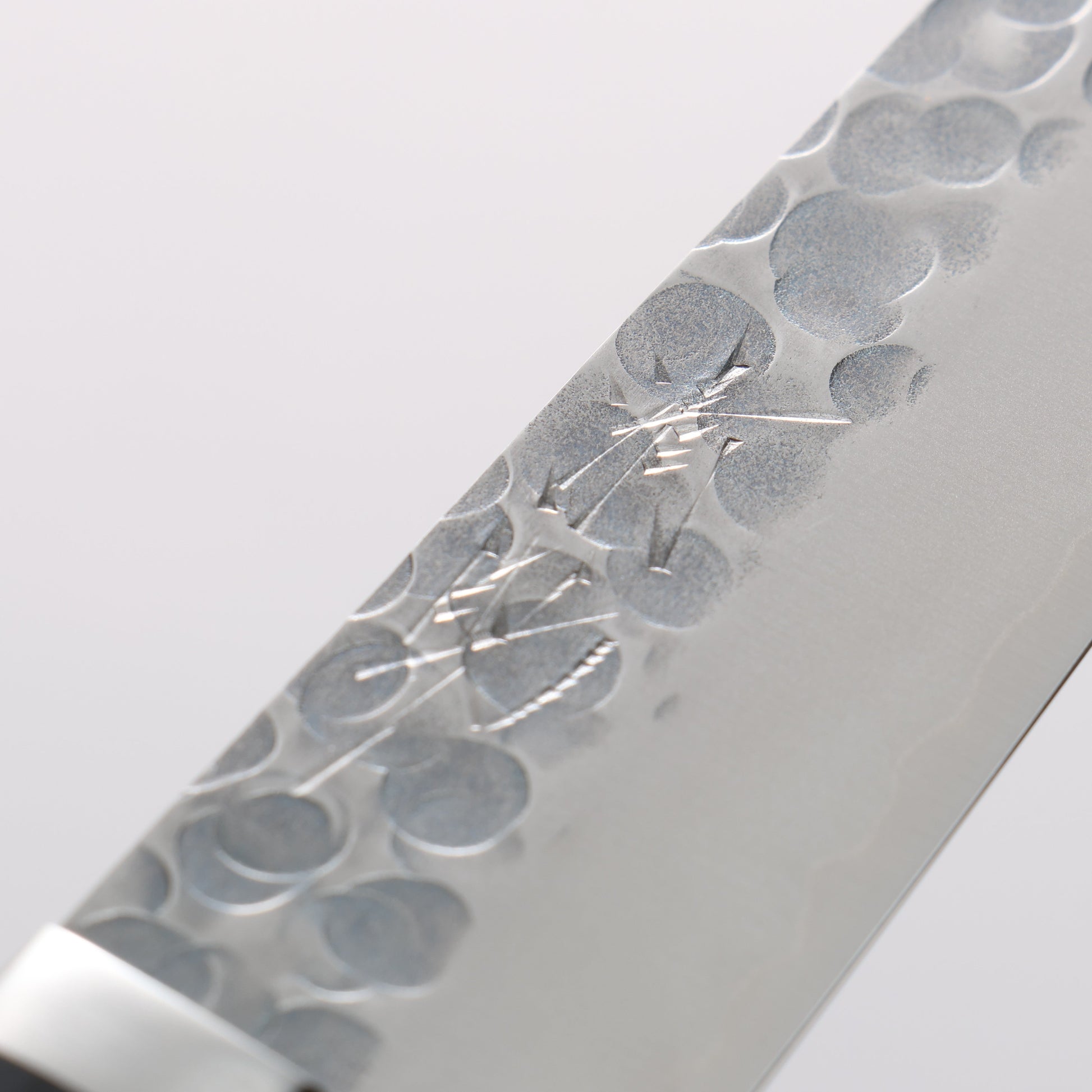 清助 V金1号 鎚目 磨き仕上げ ペティーナイフ 135mm 黒合板柄 - 清助刃物