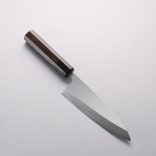 源 昭忠 青一鋼 相出刃 165mm 黒檀 (口輪：黒水牛)柄 - 清助刃物