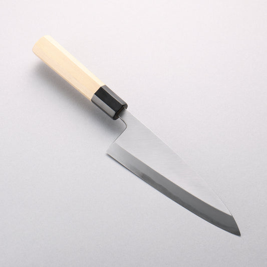 源 昭忠 青一鋼 相出刃 165mm 朴 (口輪：水牛)柄 - 清助刃物