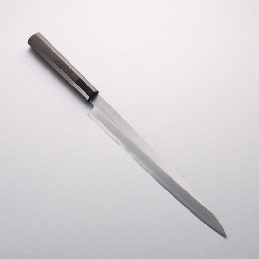 源 昭忠 青ニ鋼 柳刃包丁 270mm 黒檀 (口輪：黒水牛)柄 - 清助刃物