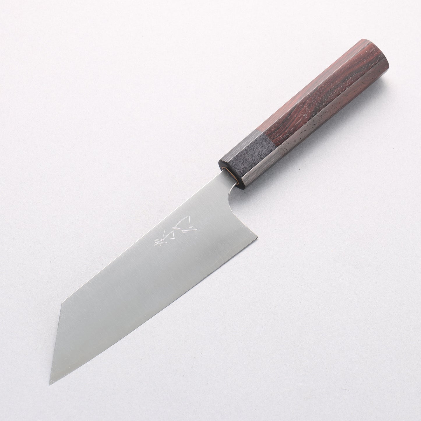 柴田崇行 甲鉄 SG2 小文化包丁 140mm 紫檀 (口輪：黒合板)柄 - 清助刃物
