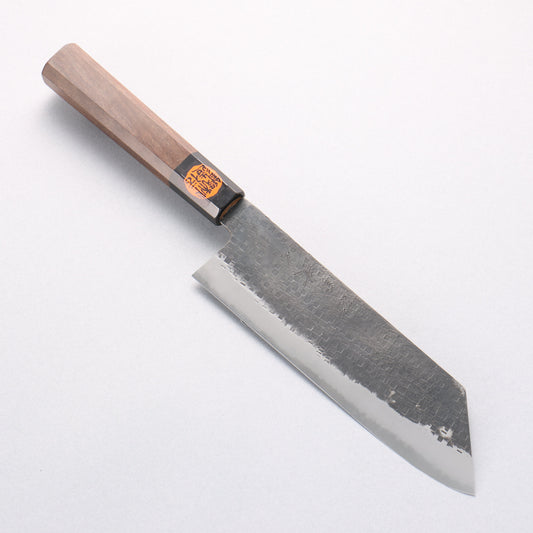 田中 誠貴 鉄火 青ニ鋼 黒打 菜切包丁 165mm ウォルナット柄 - 清助刃物