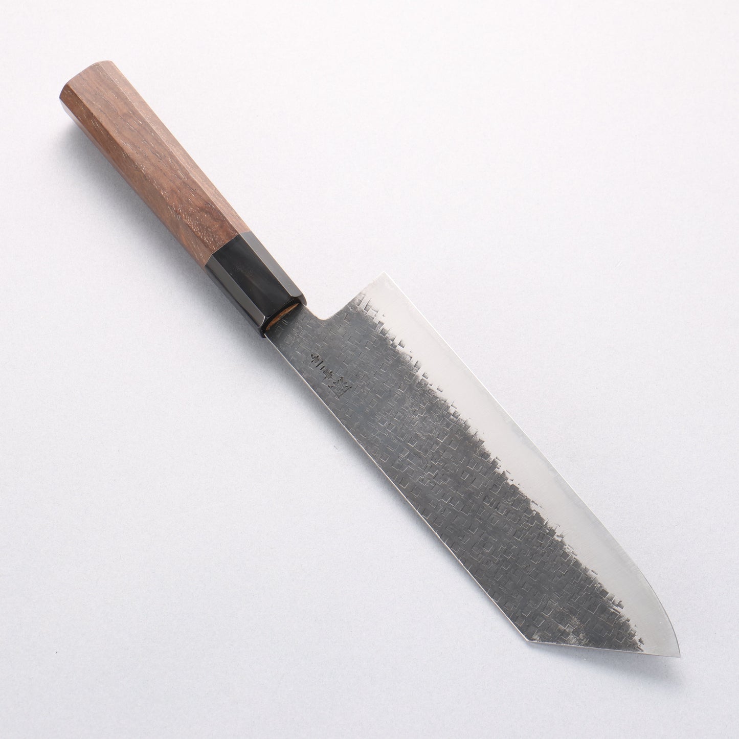 田中 誠貴 鉄火 青ニ鋼 黒打 菜切包丁 165mm ウォルナット柄 - 清助刃物