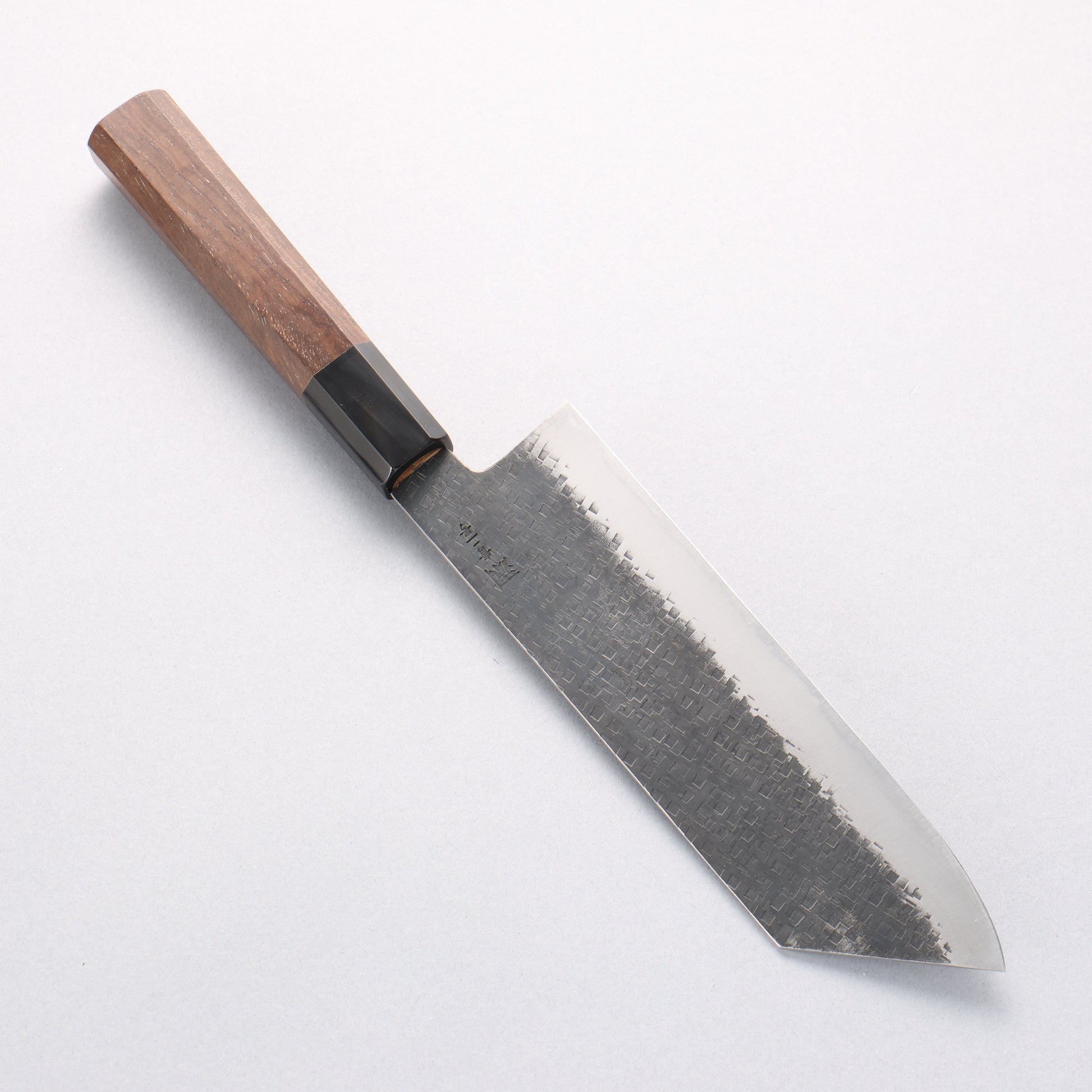 田中 誠貴 鉄火 青ニ鋼 黒打 菜切包丁 165mm ウォルナット柄 - 清助刃物