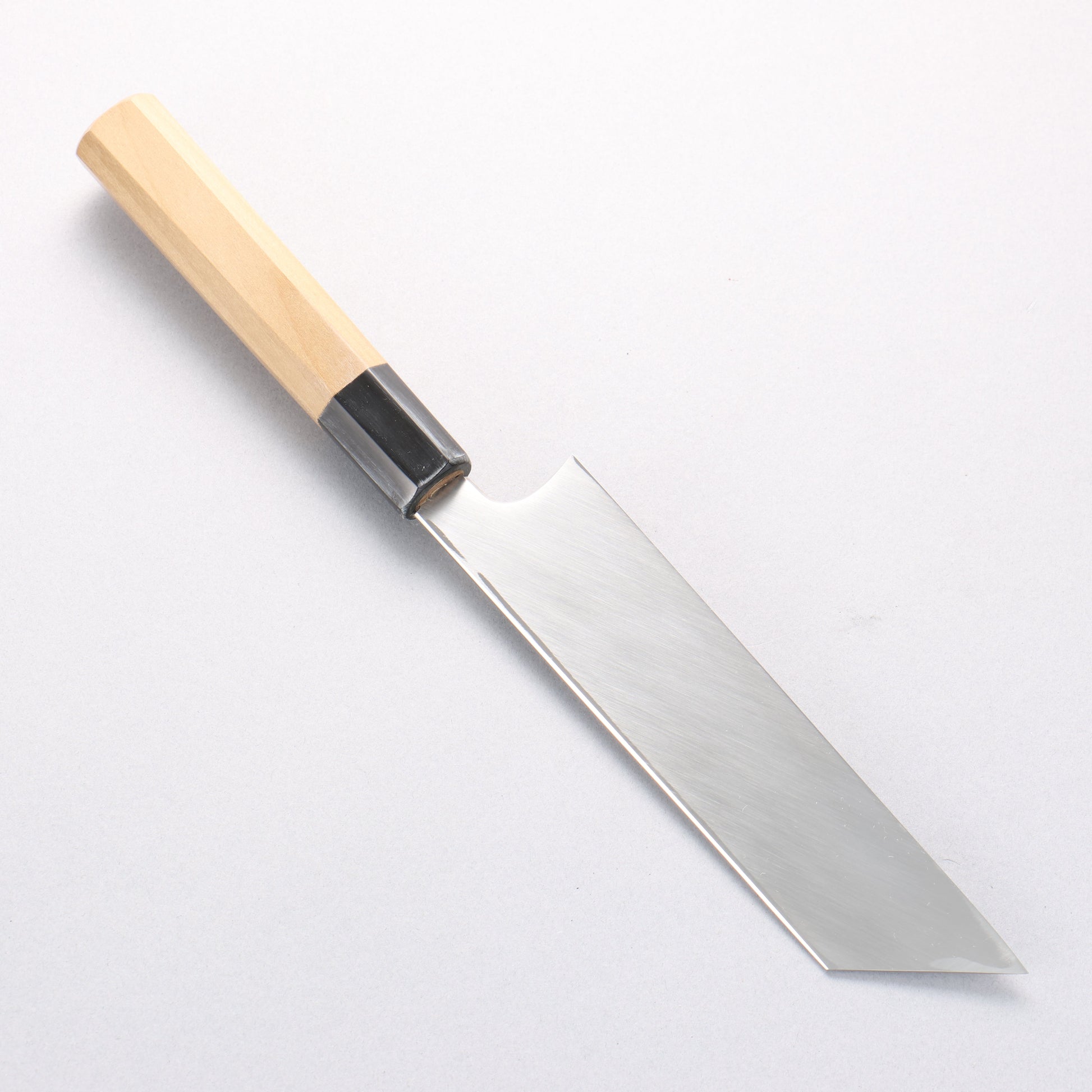 堺 菊守 V金10号 鏡面仕上げ ムキ物包丁 180mm 朴柄 - 清助刃物