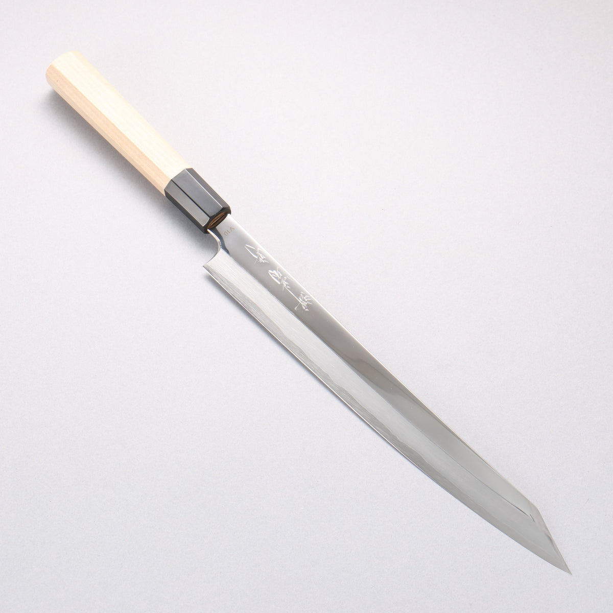 堺 菊守 V金10号 鏡面仕上げ 切付柳刃包丁 270mm 朴柄 – 清助刃物 Japan