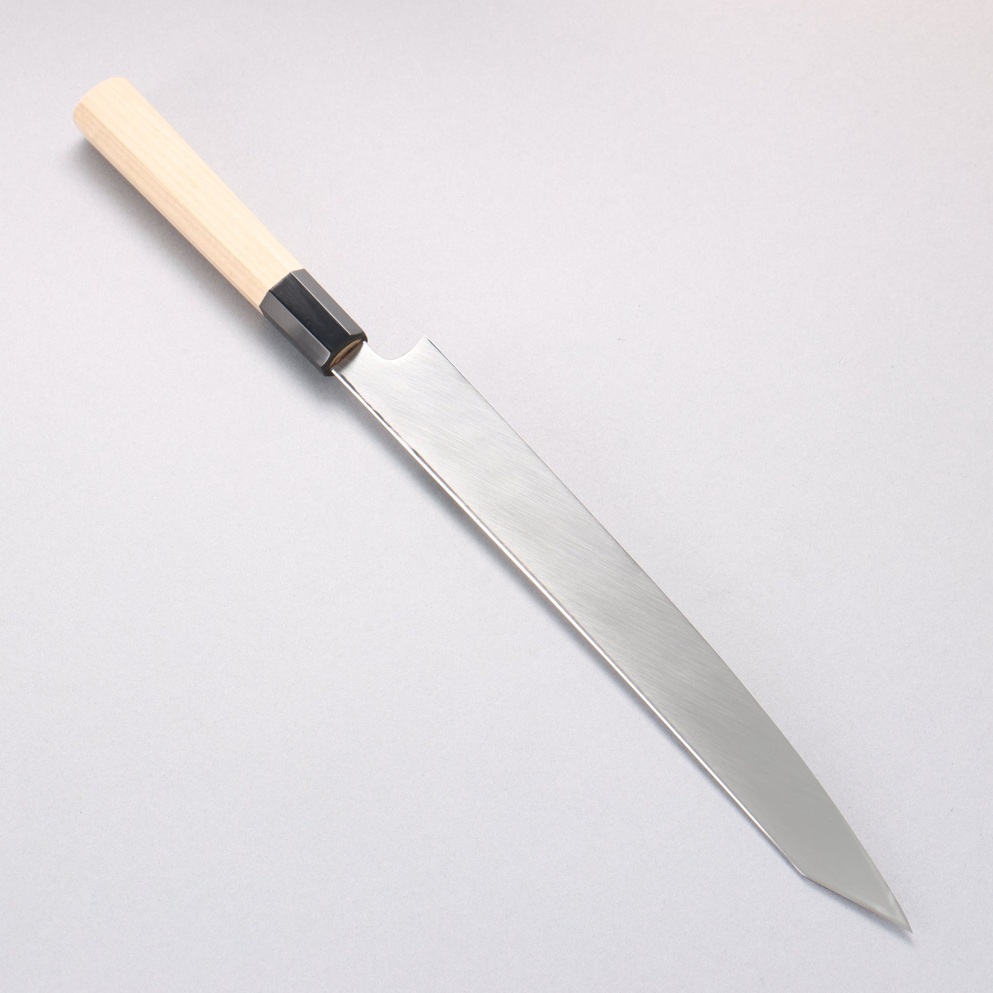 堺 菊守 V金10号 鏡面仕上げ 切付柳刃包丁 270mm 朴柄 - 清助刃物