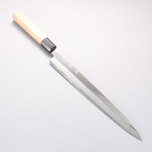 堺 菊守 V金10号 鏡面仕上げ 柳刃包丁 300mm 朴柄 - 清助刃物