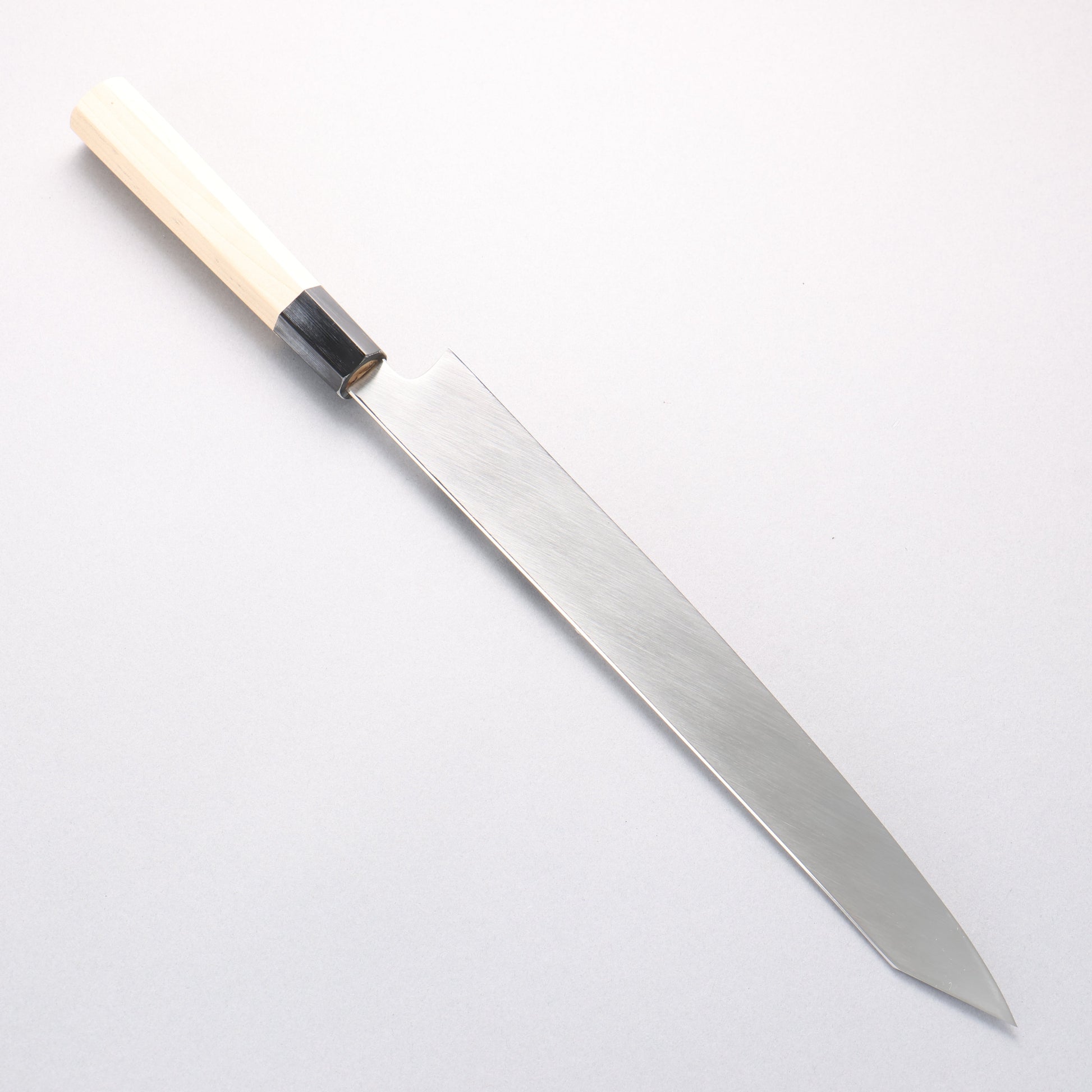 堺 菊守 V金10号 鏡面仕上げ 切付柳刃包丁 300mm 朴柄 - 清助刃物