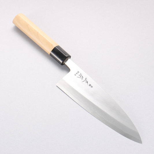 正本総本店 本霞 白ニ鋼 出刃包丁 朴柄 - 清助刃物