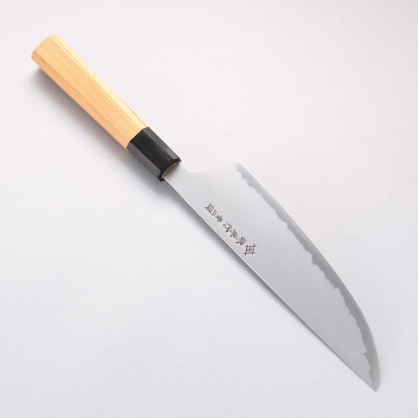 堺 孝行 焔 飛燕 青ニ鋼 牛刀包丁 210mm イチイ柄 鞘付き - 清助刃物