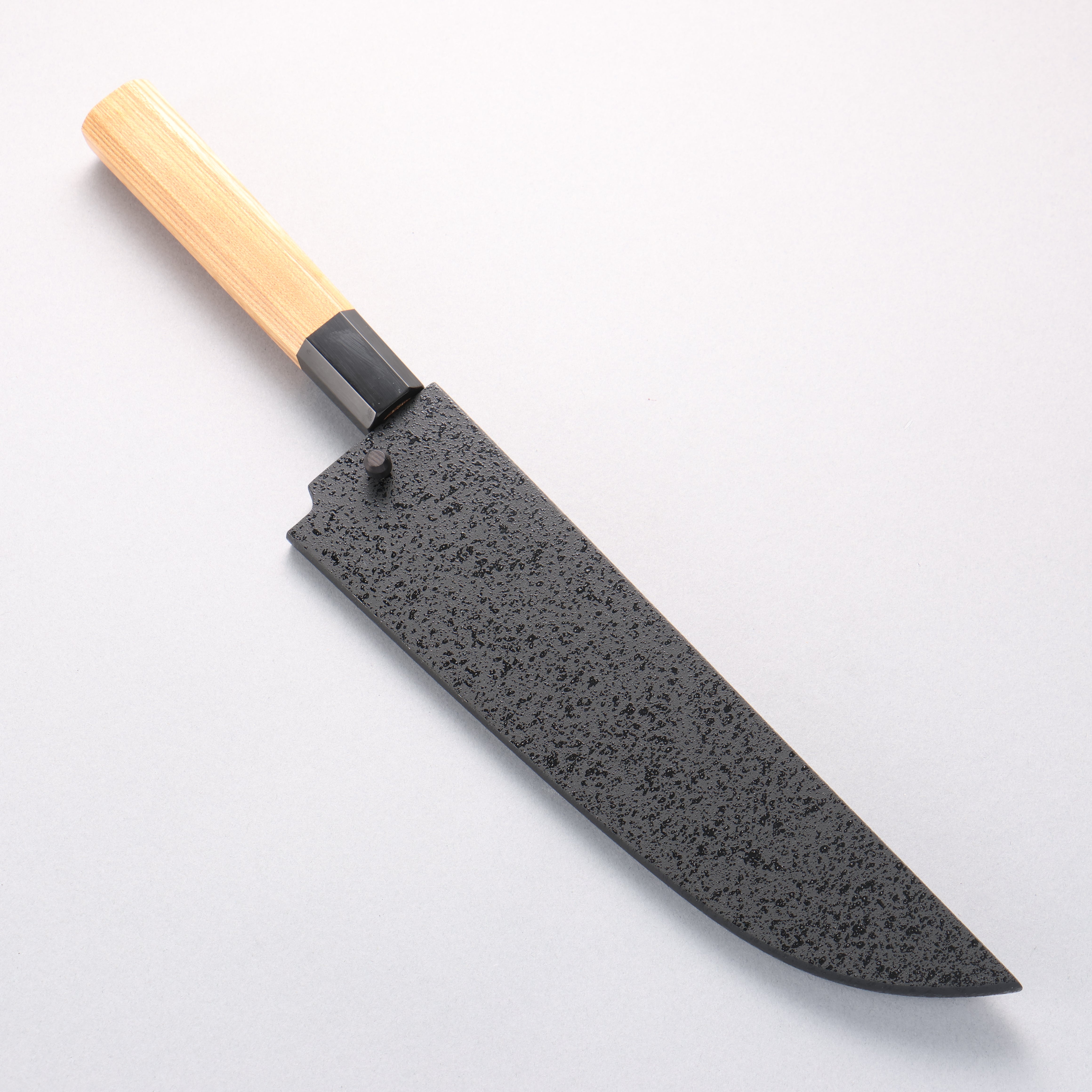堺 孝行 焔 飛燕 青ニ鋼 牛刀包丁 210mm イチイ柄 鞘付き - 清助刃物