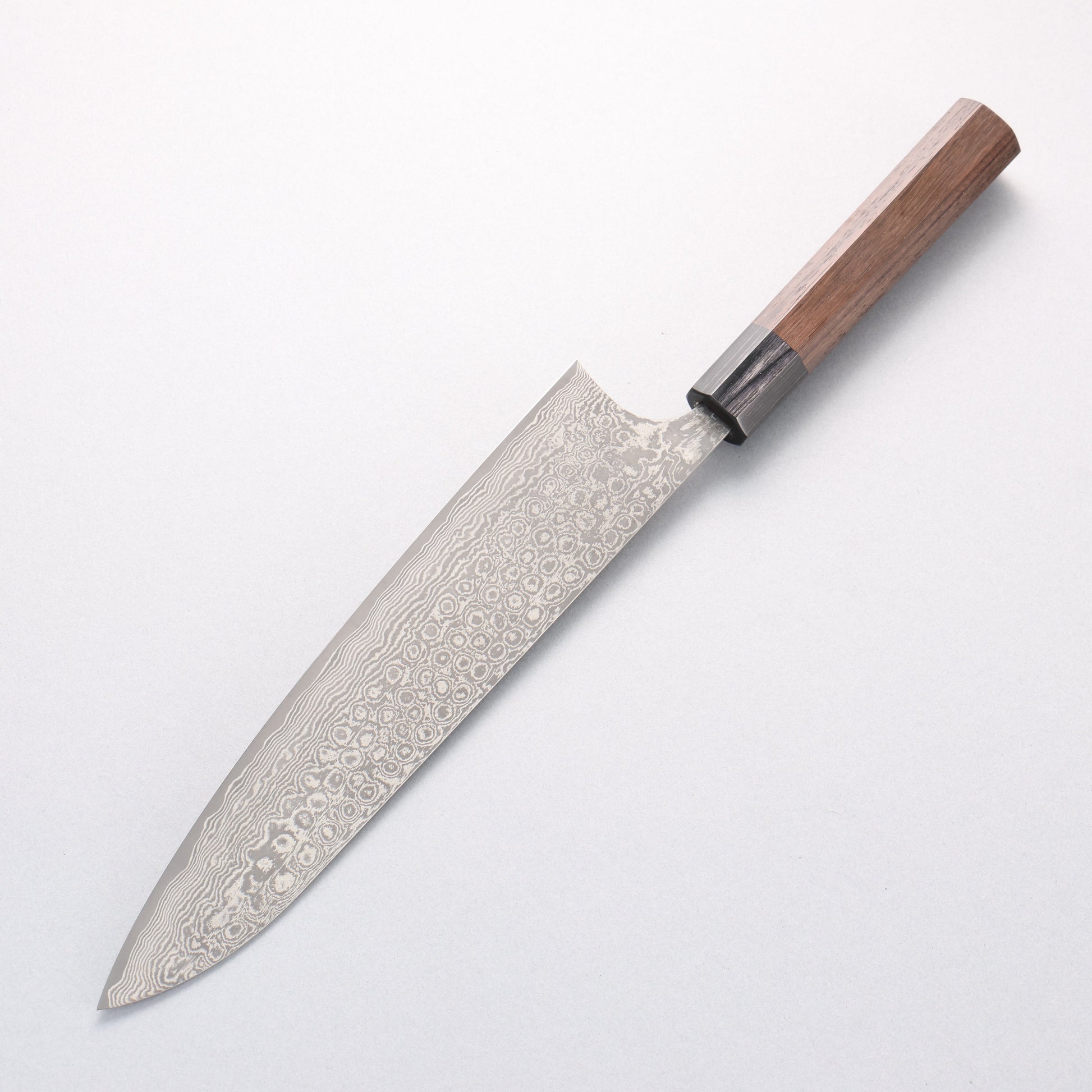 昌景 雲 V金10号 ダマスカス 牛刀包丁 240mm 紫檀柄 - 清助刃物