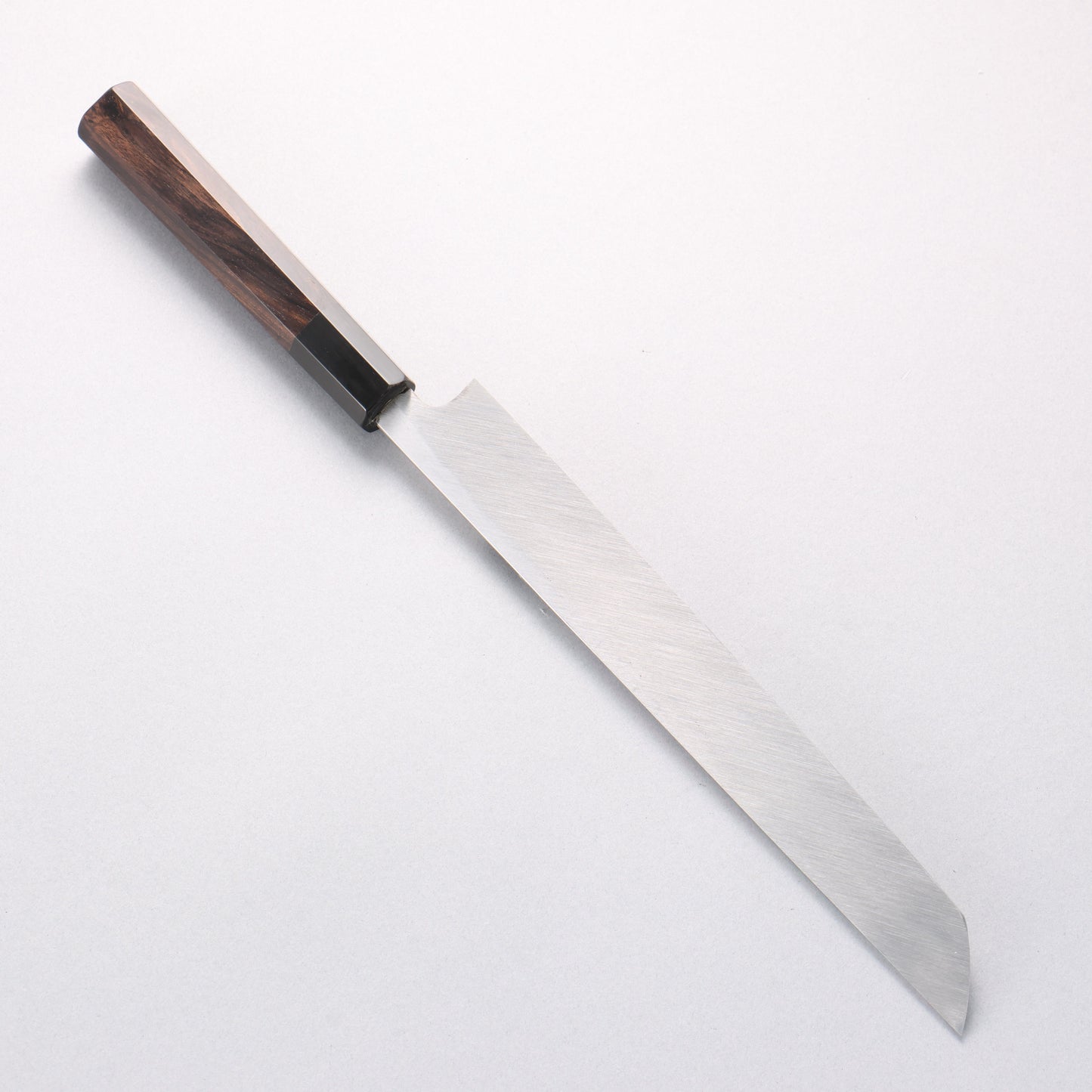 鐵泉 田中作 玉鋼 先丸柳刃包丁 240mm 黒檀柄 鞘付き - 清助刃物