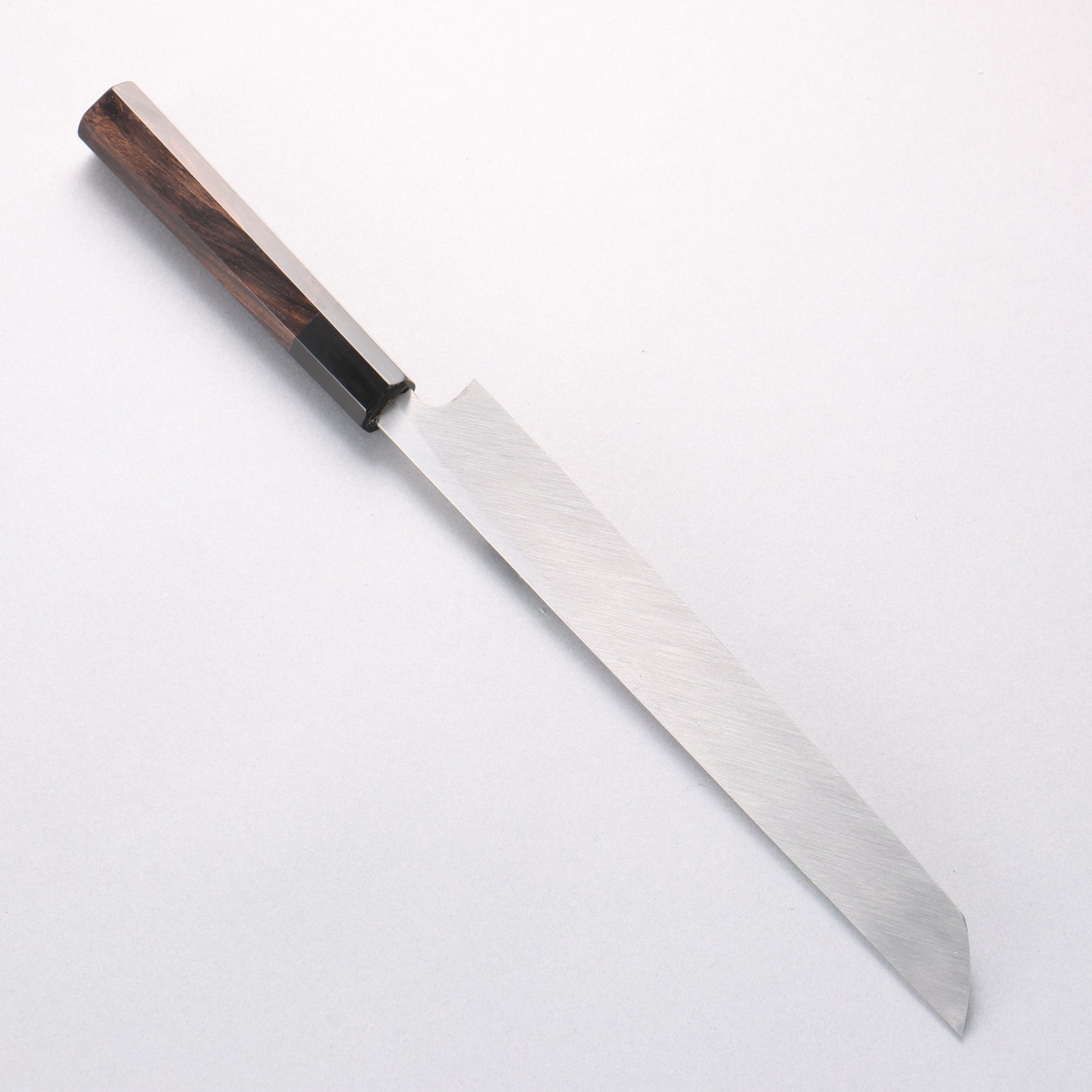 鐵泉 田中作 玉鋼 先丸柳刃包丁 240mm 黒檀柄 鞘付き - 清助刃物