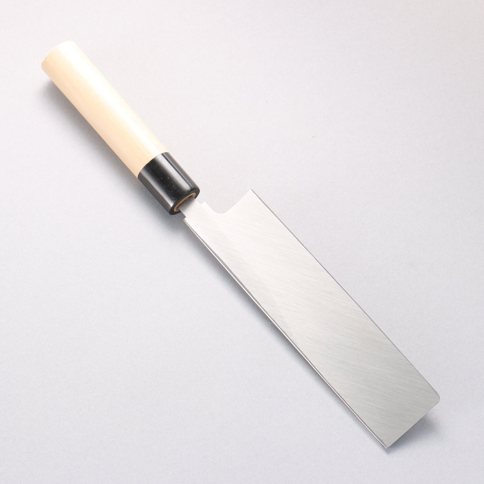 正本総本店 本霞 白ニ鋼 角型薄刃包丁 180mm 朴柄 - 清助刃物