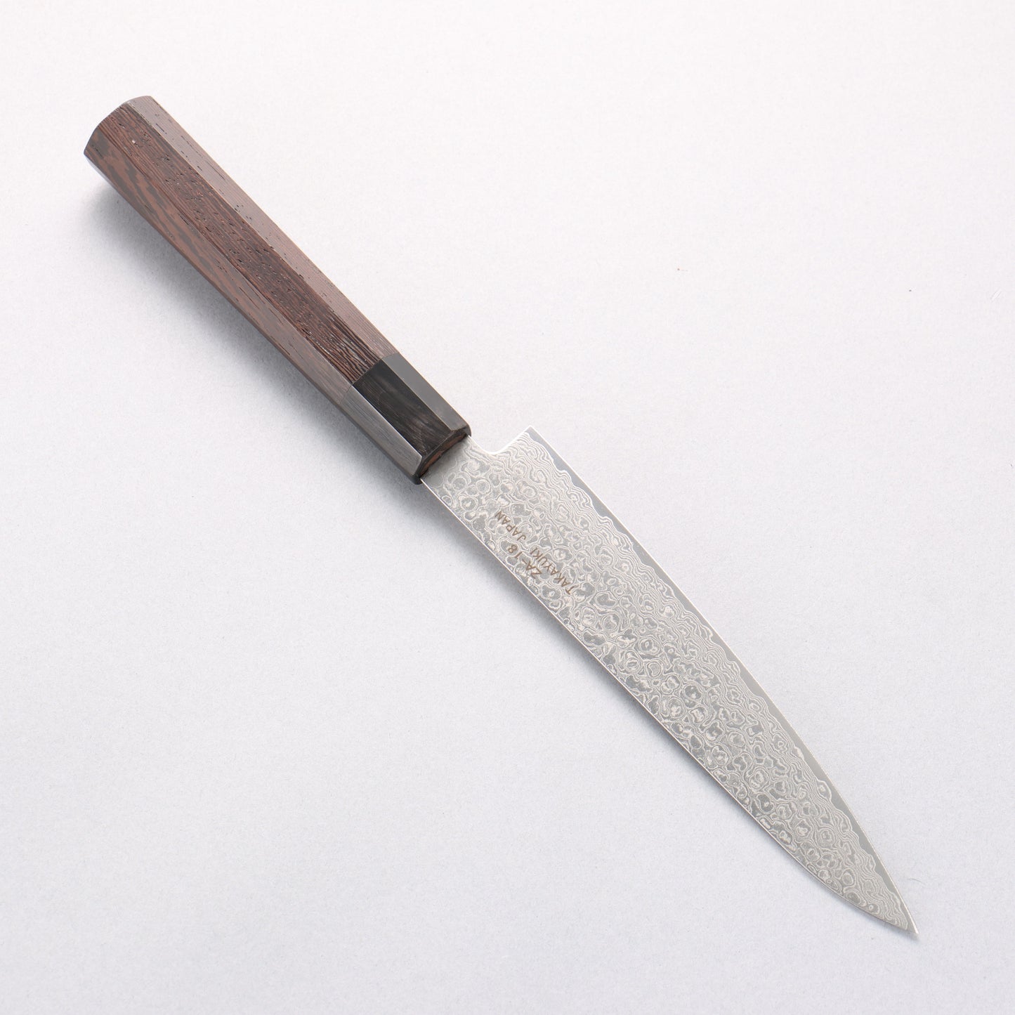 堺 孝行 銀河 ZA-18 ダマスカス ペティーナイフ 150mm ウェンジ柄 - 清助刃物