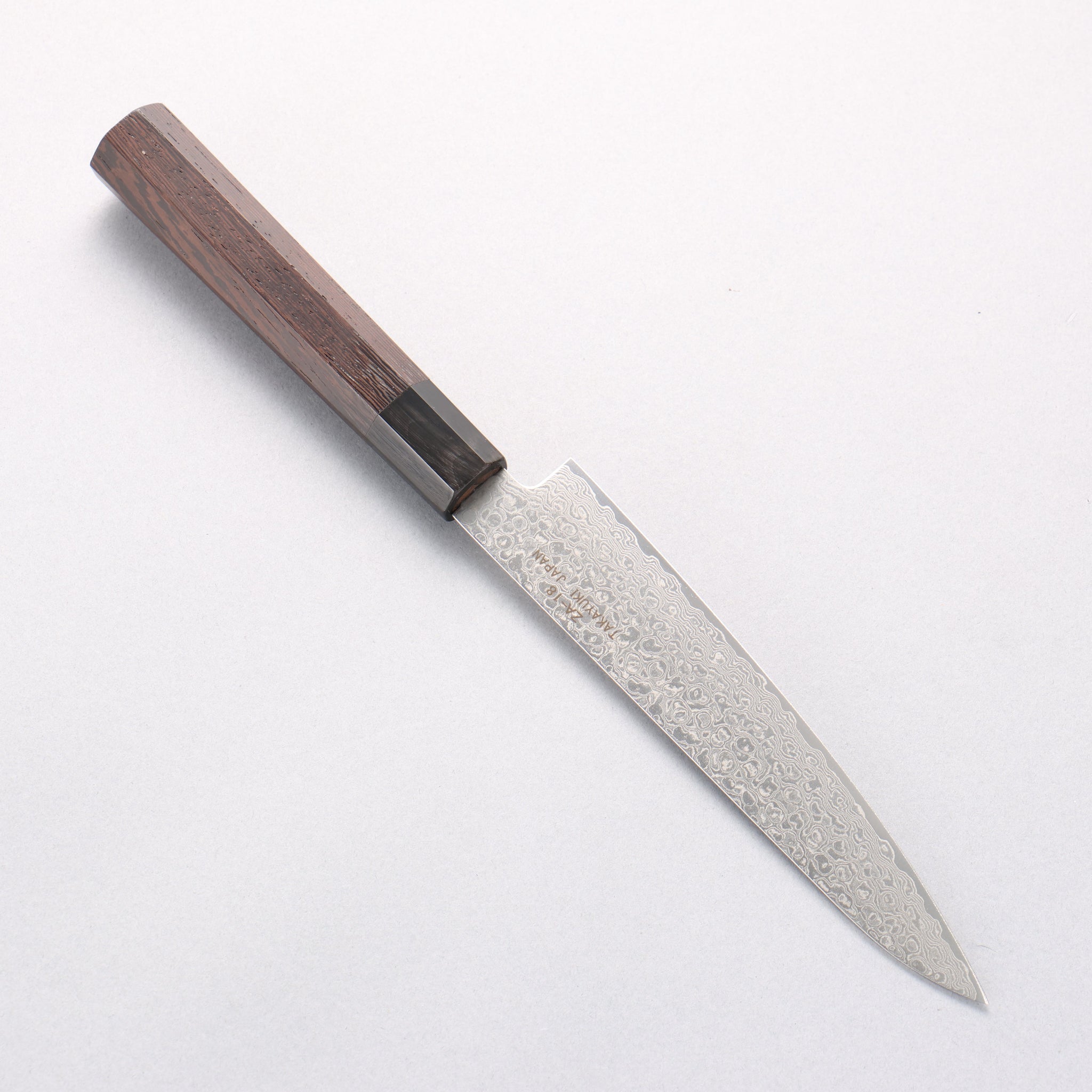 堺 孝行 銀河 ZA-18 ダマスカス ペティーナイフ 150mm ウェンジ柄 - 清助刃物