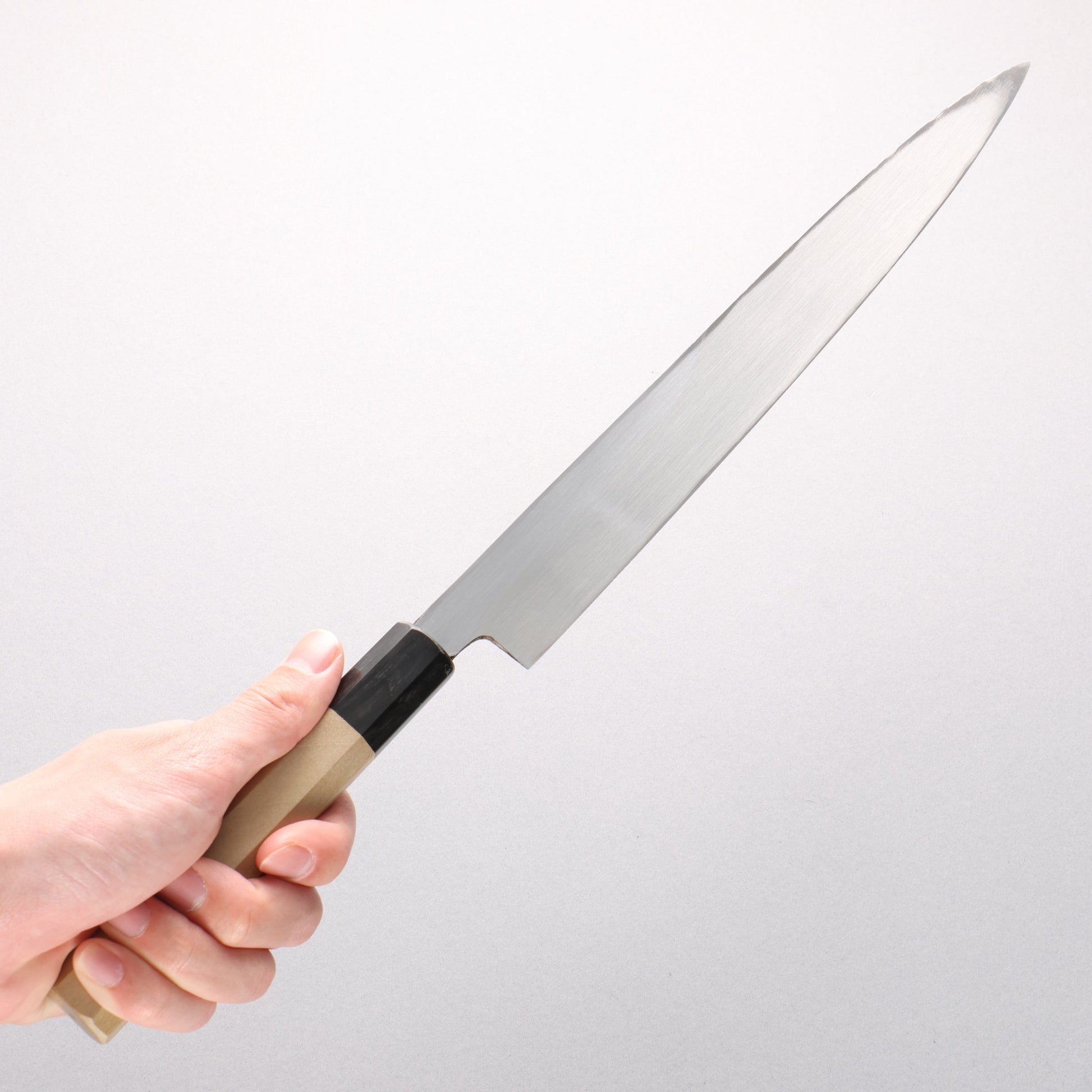 清助 【左利き用】 白ニ鋼 霞研 柳刃包丁 - 清助刃物