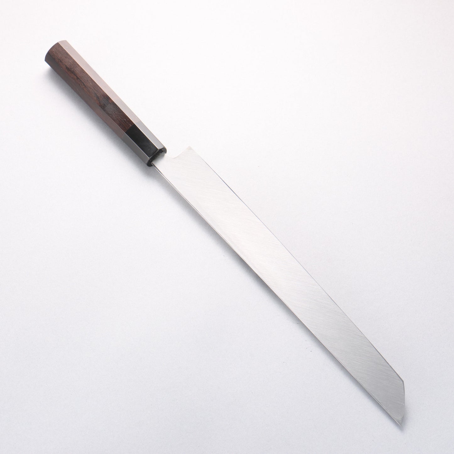 鐵泉 田中作 玉鋼 先丸柳刃包丁 300mm 黒檀柄 鞘付き - 清助刃物