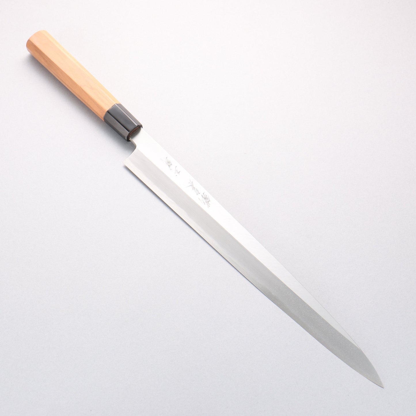 鐵泉 田中作 玉鋼 柳刃包丁 315mm 山桜柄 鞘付き - 清助刃物
