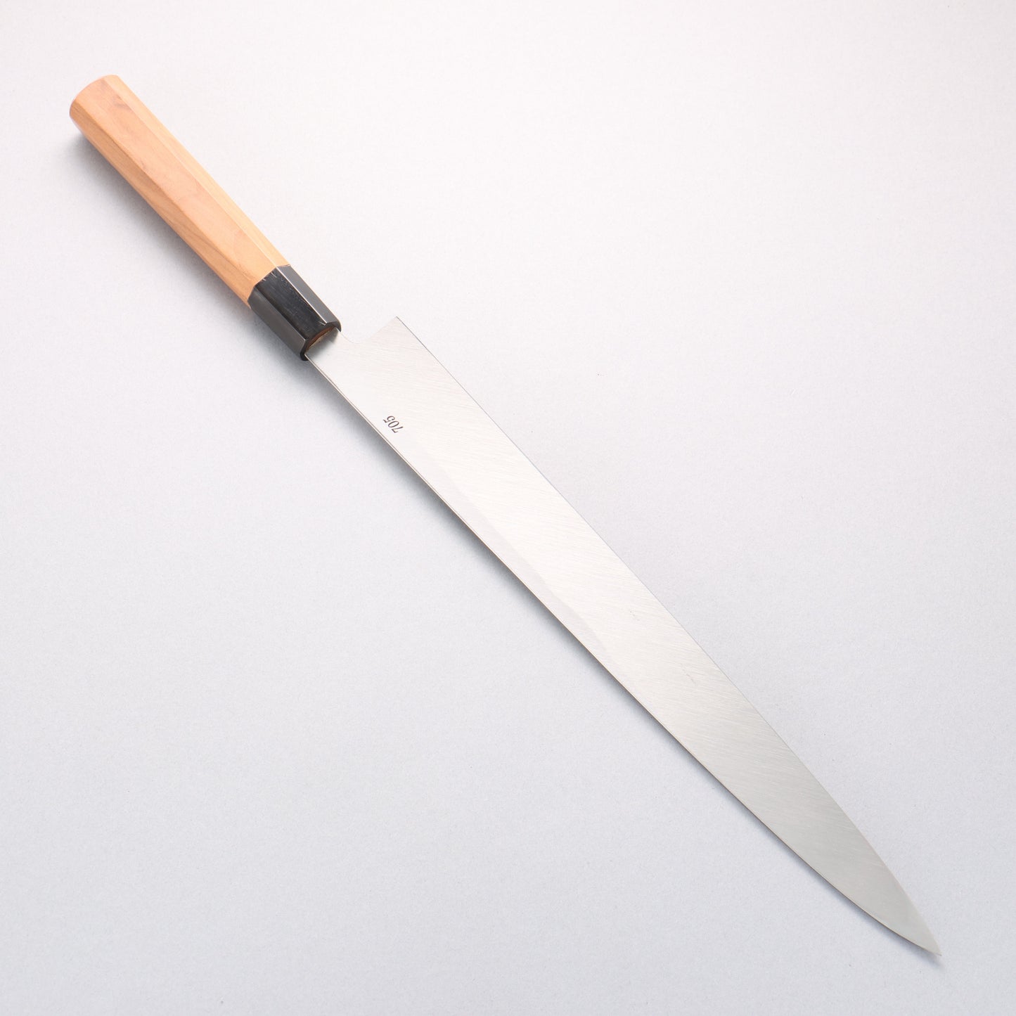 鐵泉 田中作 玉鋼 柳刃包丁 315mm 山桜柄 鞘付き - 清助刃物