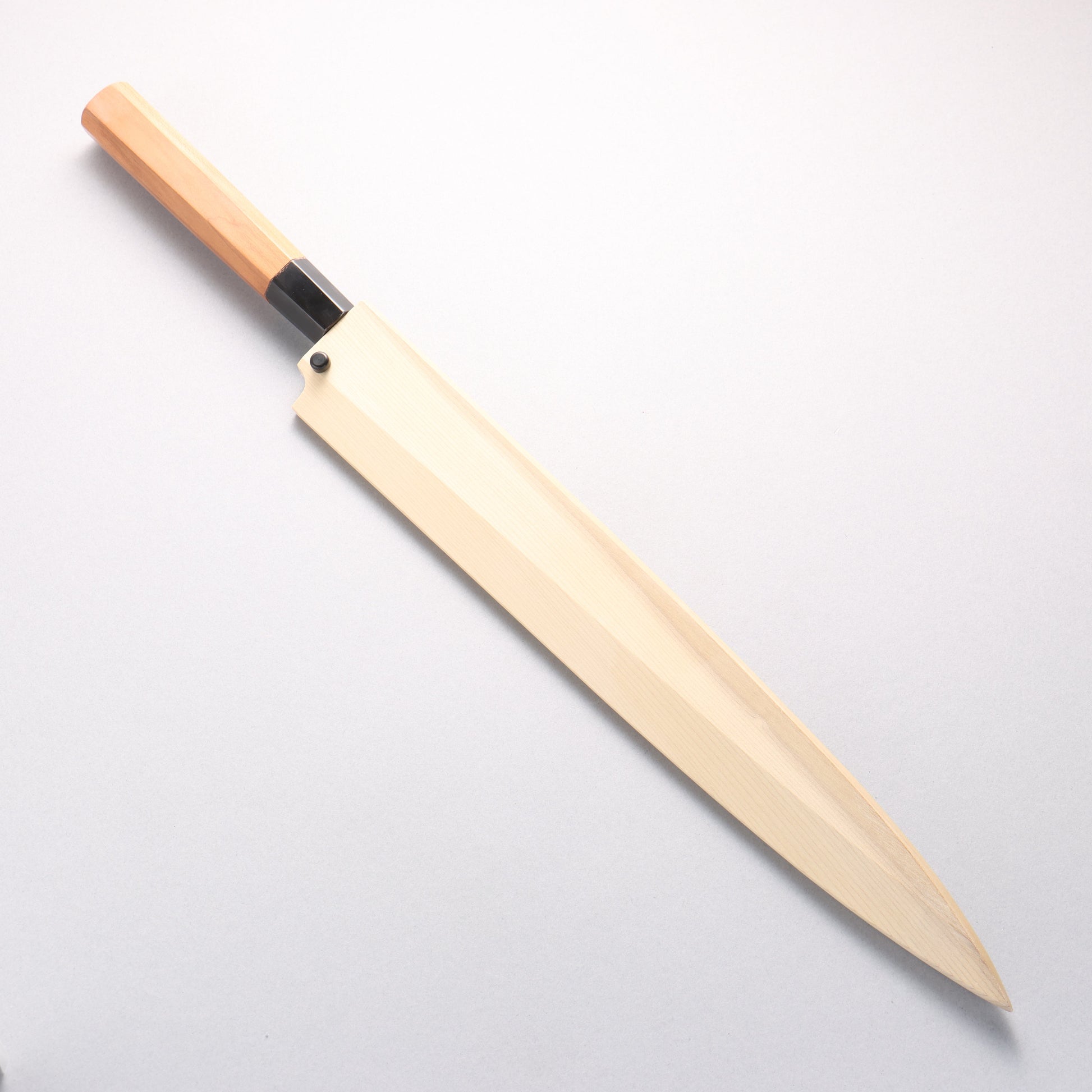 鐵泉 田中作 玉鋼 柳刃包丁 315mm 山桜柄 鞘付き - 清助刃物