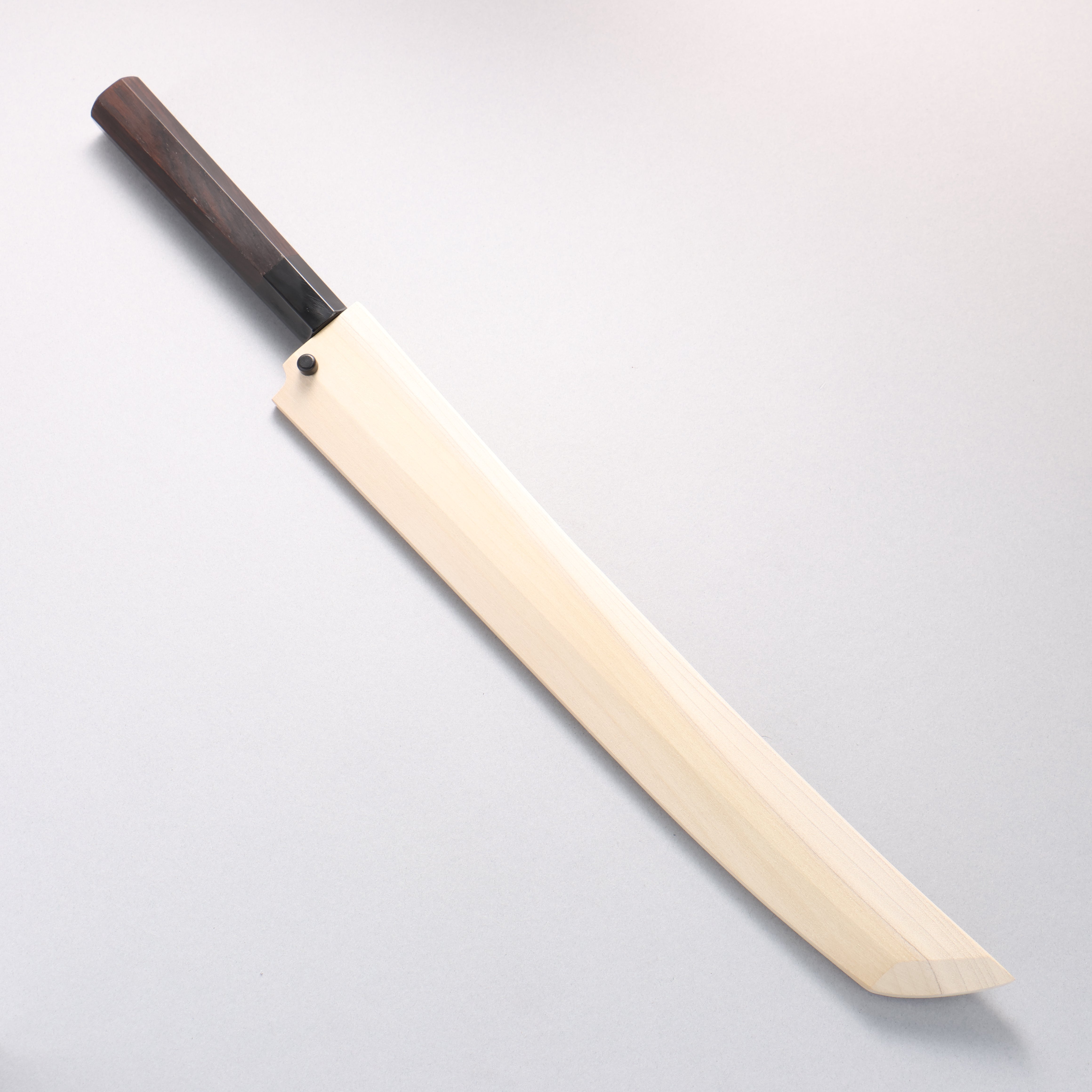 鐵泉 田中作 玉鋼 先丸柳刃包丁 315mm 黒檀柄 鞘付き – 清助刃物 Japan