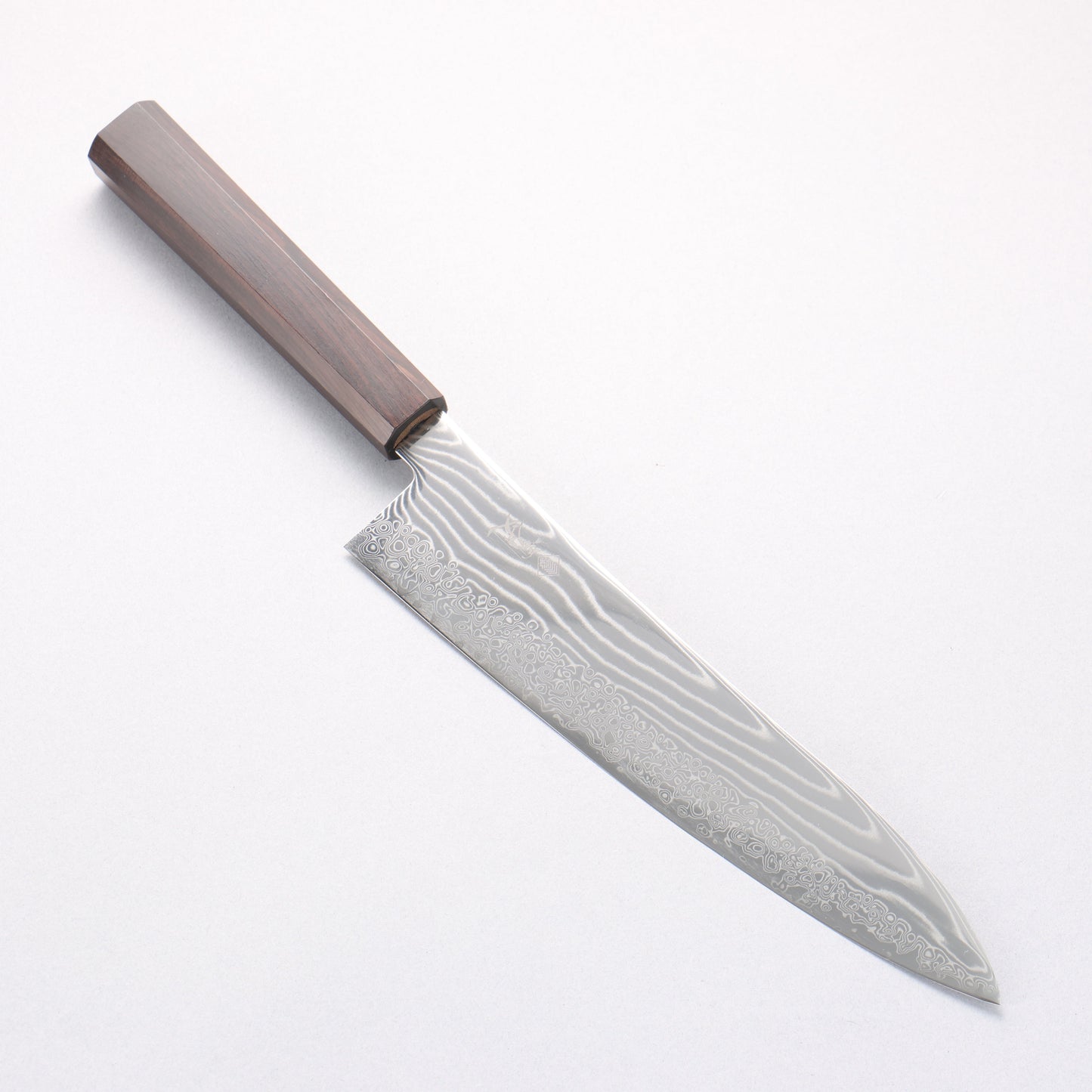寛丈 SG2 ダマスカス 波形 牛刀包丁 210mm 黒檀柄 - 清助刃物
