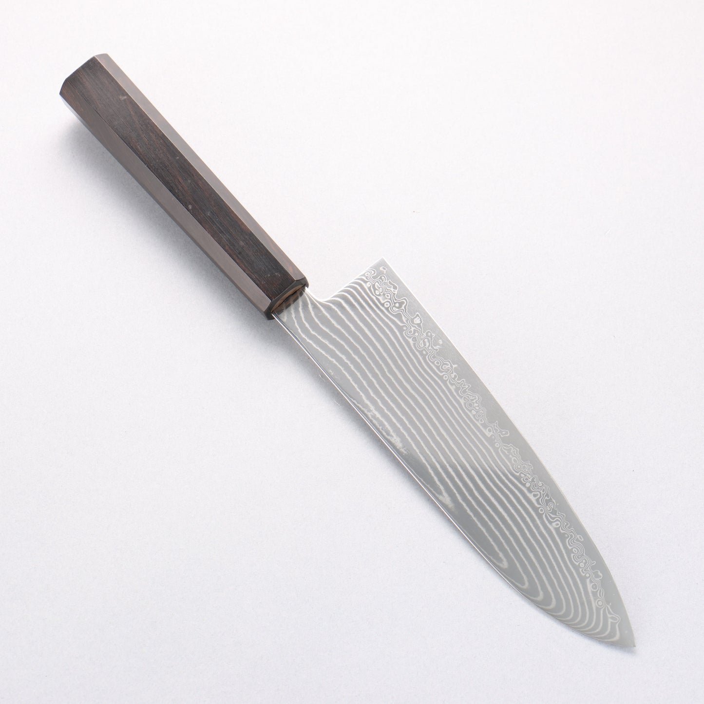 寛丈 SG2 ダマスカス 波形 三徳包丁 180mm 黒檀柄 - 清助刃物