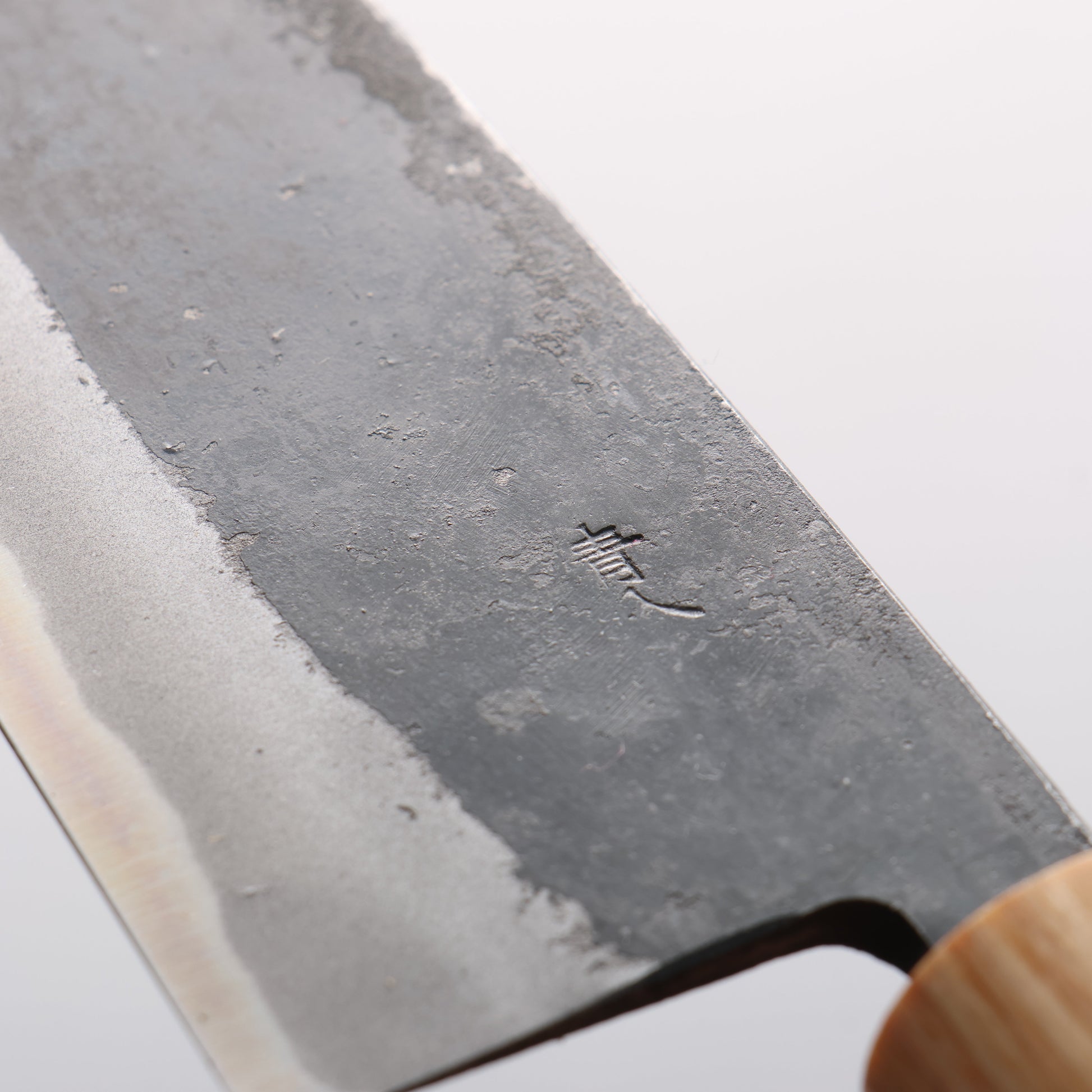 光貴 青ニ鋼 黒仕上げ 小三徳包丁 150mm アメリカンチェリー柄 - 清助刃物