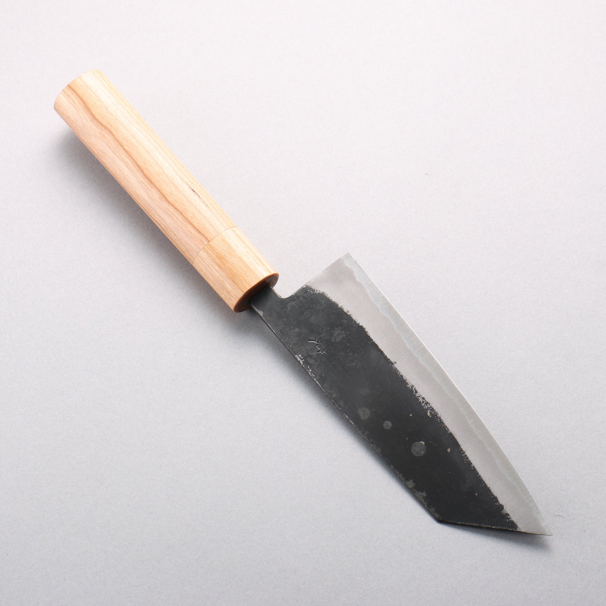 光貴 青ニ鋼 黒仕上げ 小文化包丁 150mm アメリカンチェリー柄 - 清助刃物