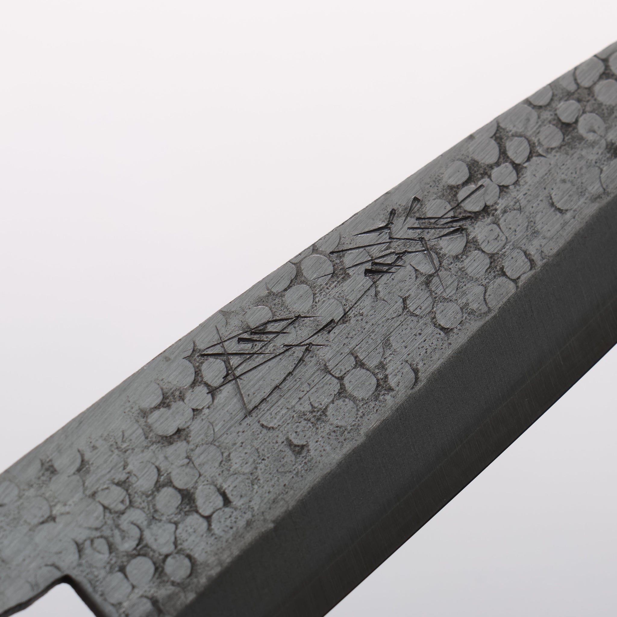 清助 銀三鋼 鎚目(丸) ペティーナイフ 135mm ウォルナット柄