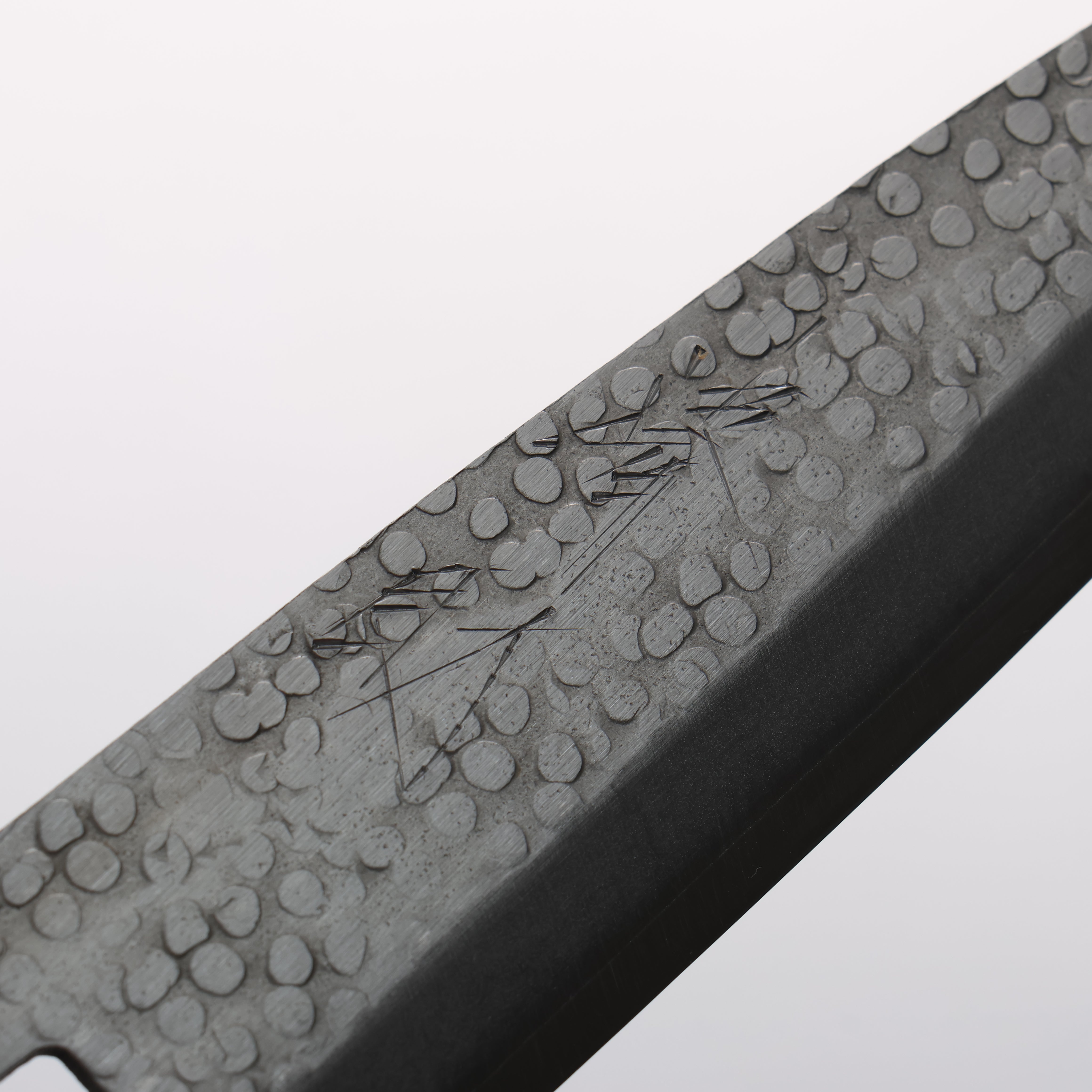 清助 銀三鋼 鎚目(丸) ペティーナイフ 150mm ウォルナット柄