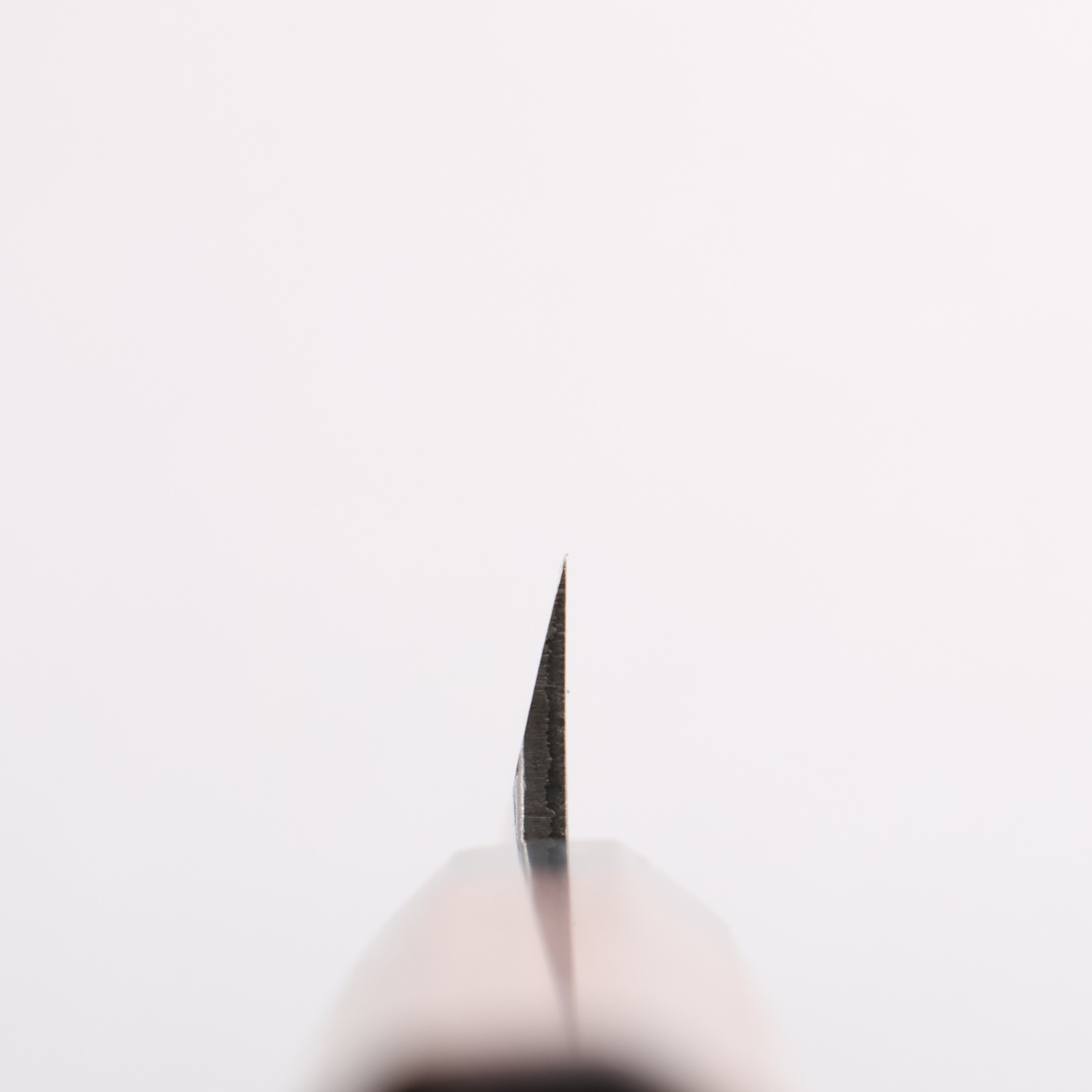 清助 銀三鋼 鎚目(丸) 鯵切り包丁 90mm ウォルナット柄