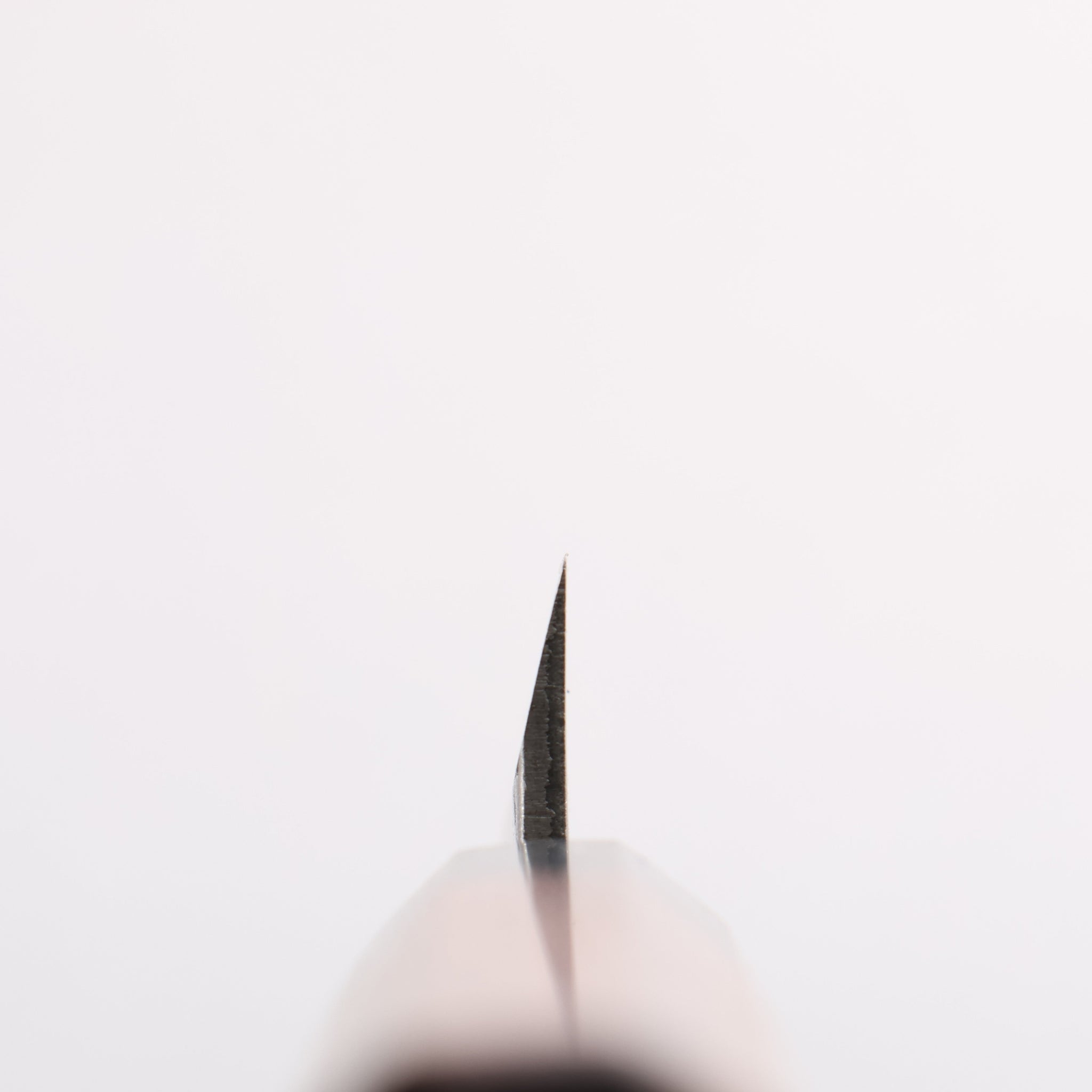 清助 銀三鋼 鎚目(丸) 鯵切り包丁 90mm ウォルナット柄