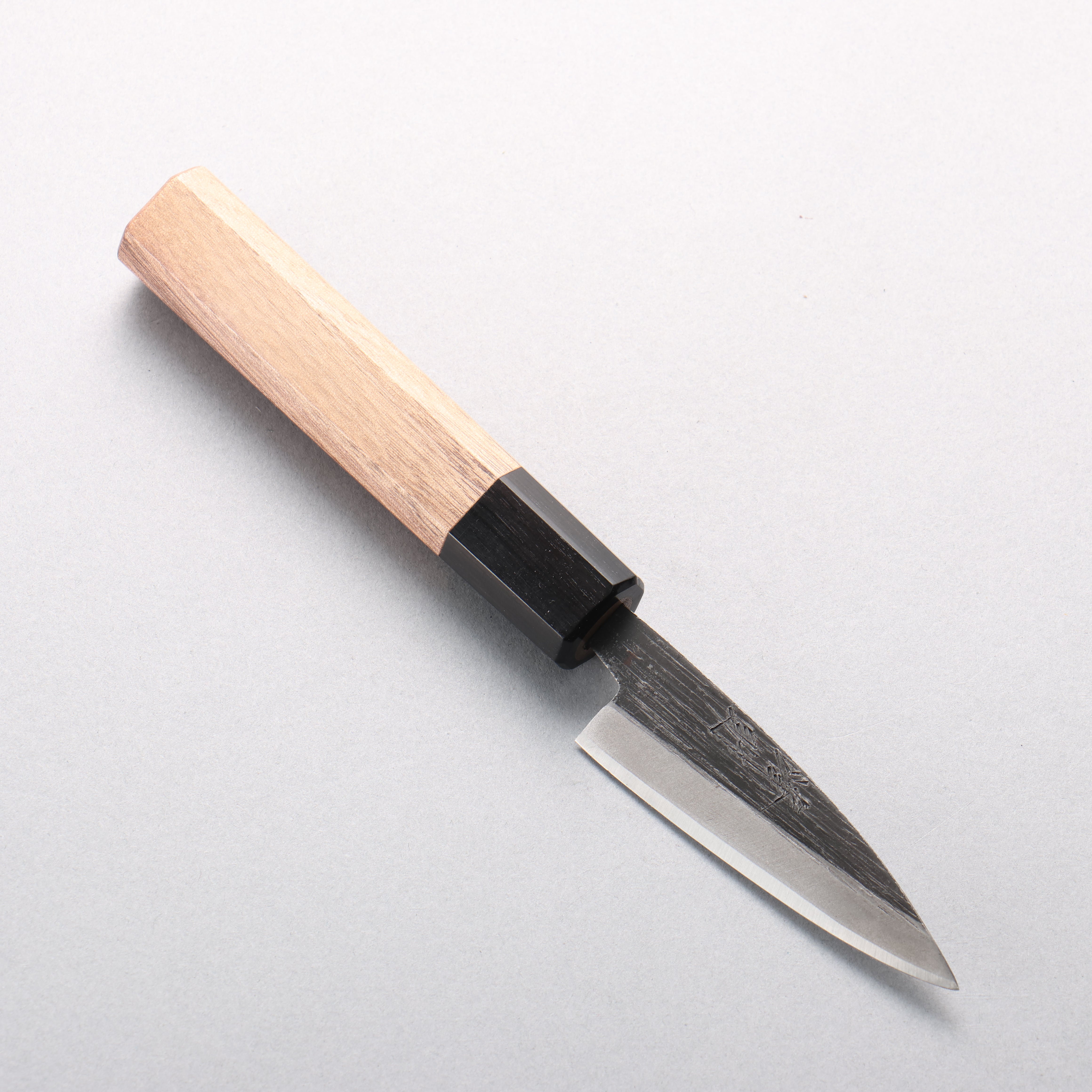 清助 青ニ鋼 黒仕上げ 鯵切り包丁 75mm ウォルナット柄