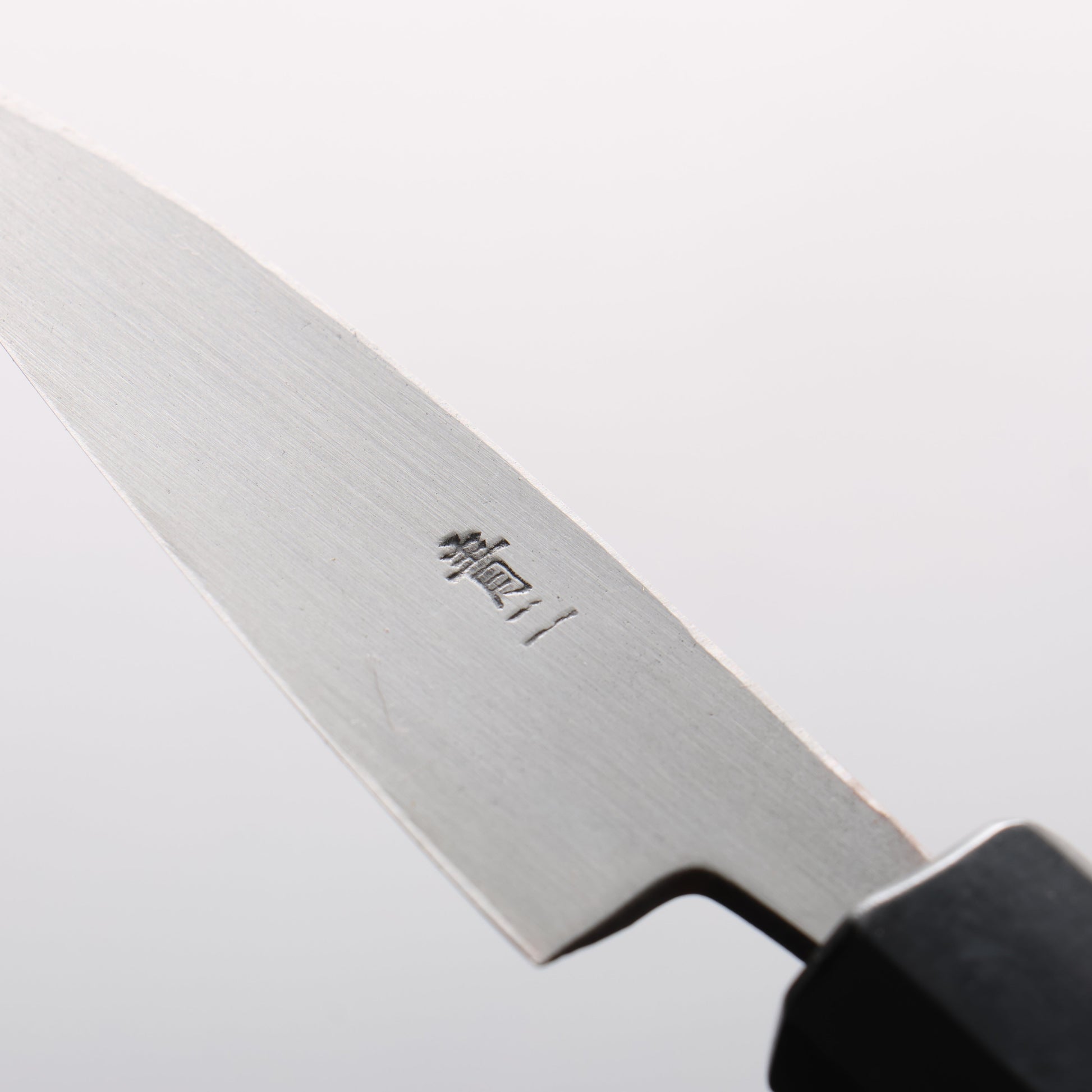 清助 青ニ鋼 黒仕上げ 鯵切り包丁 75mm ウォルナット柄 - 清助刃物
