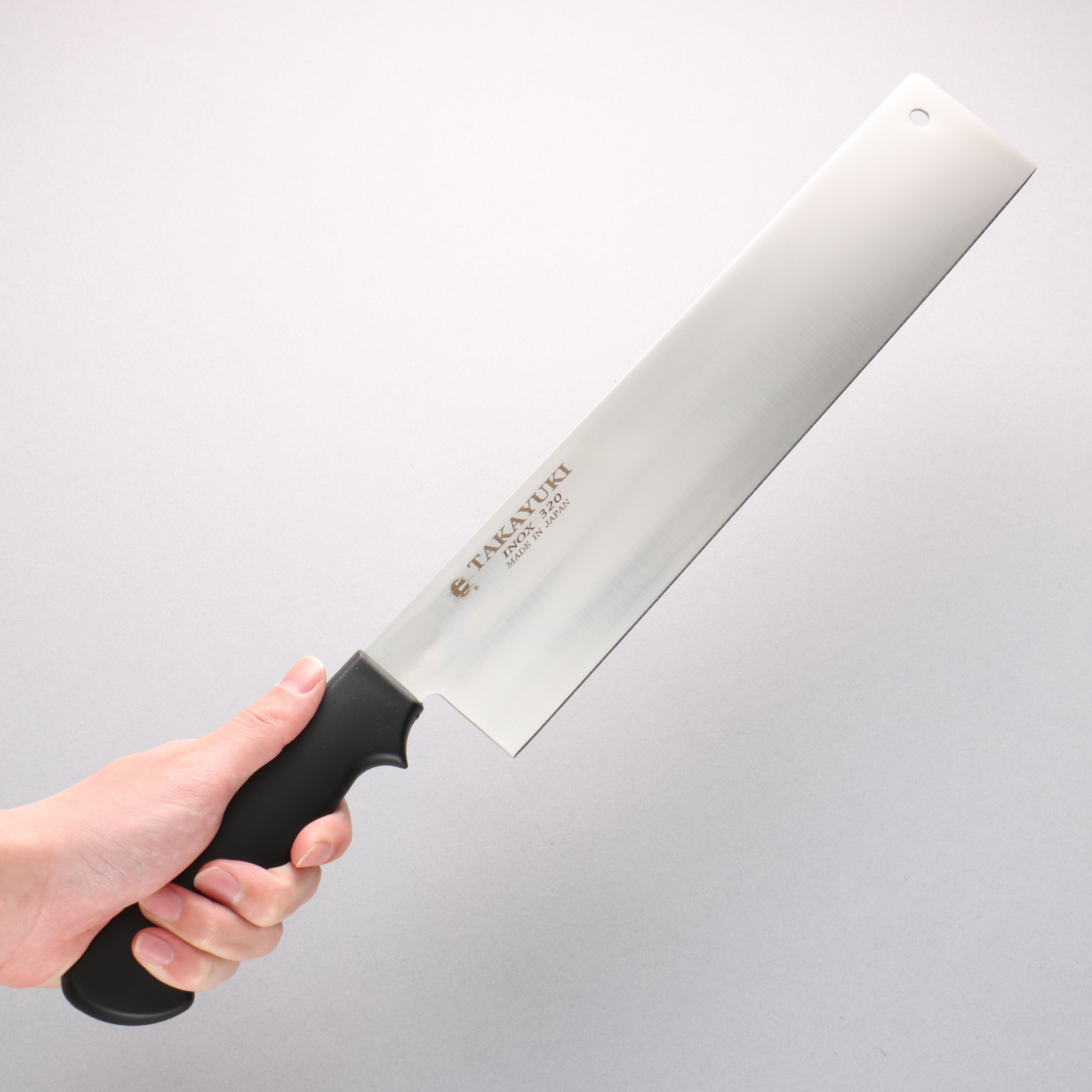 堺 孝行 INOX ステンレススチール 万能包丁 320mm プラスチック柄 - 清助刃物