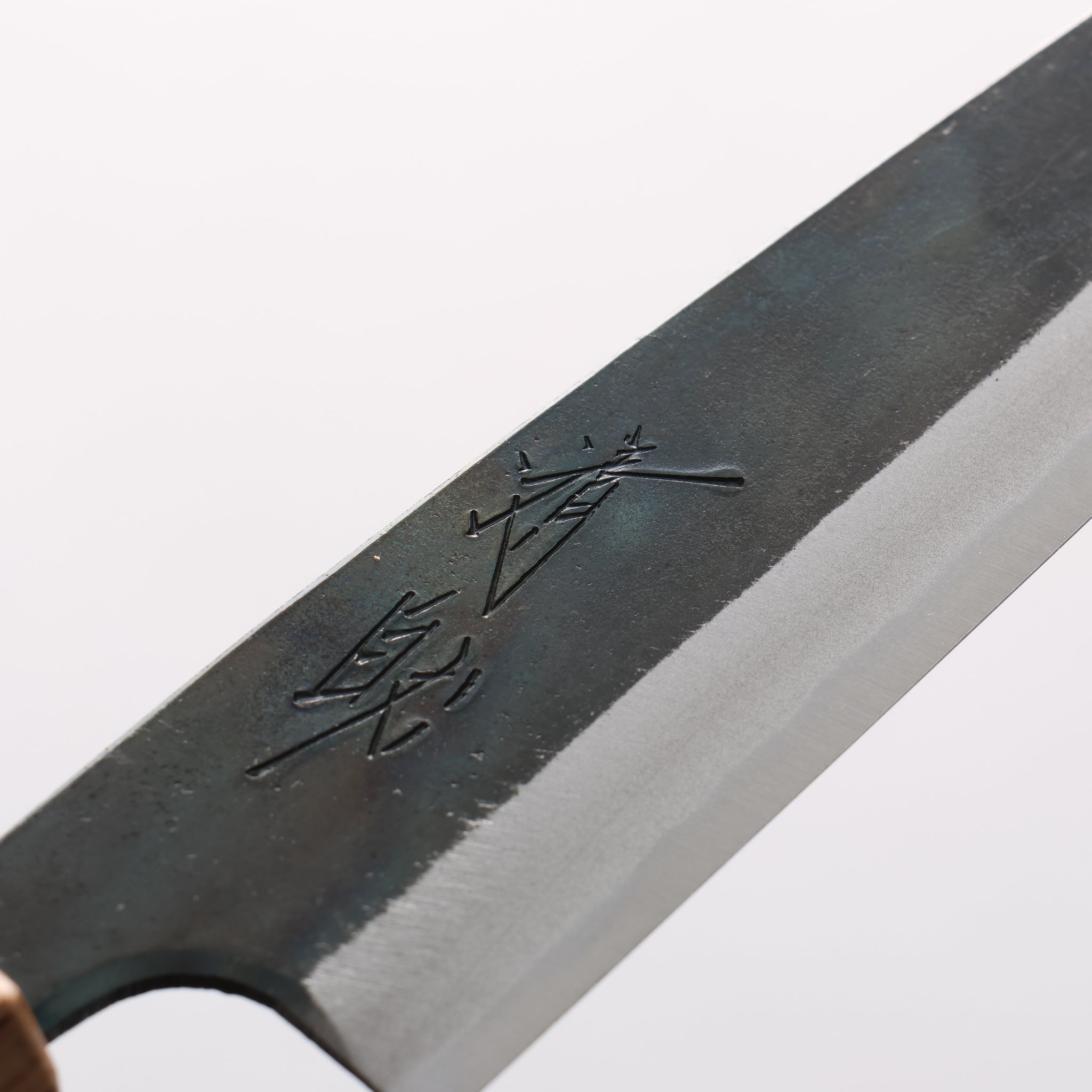 清助 青一鋼 黒仕上げ ペティーナイフ 135mm 紫檀 (口輪：樫)柄 - 清助刃物