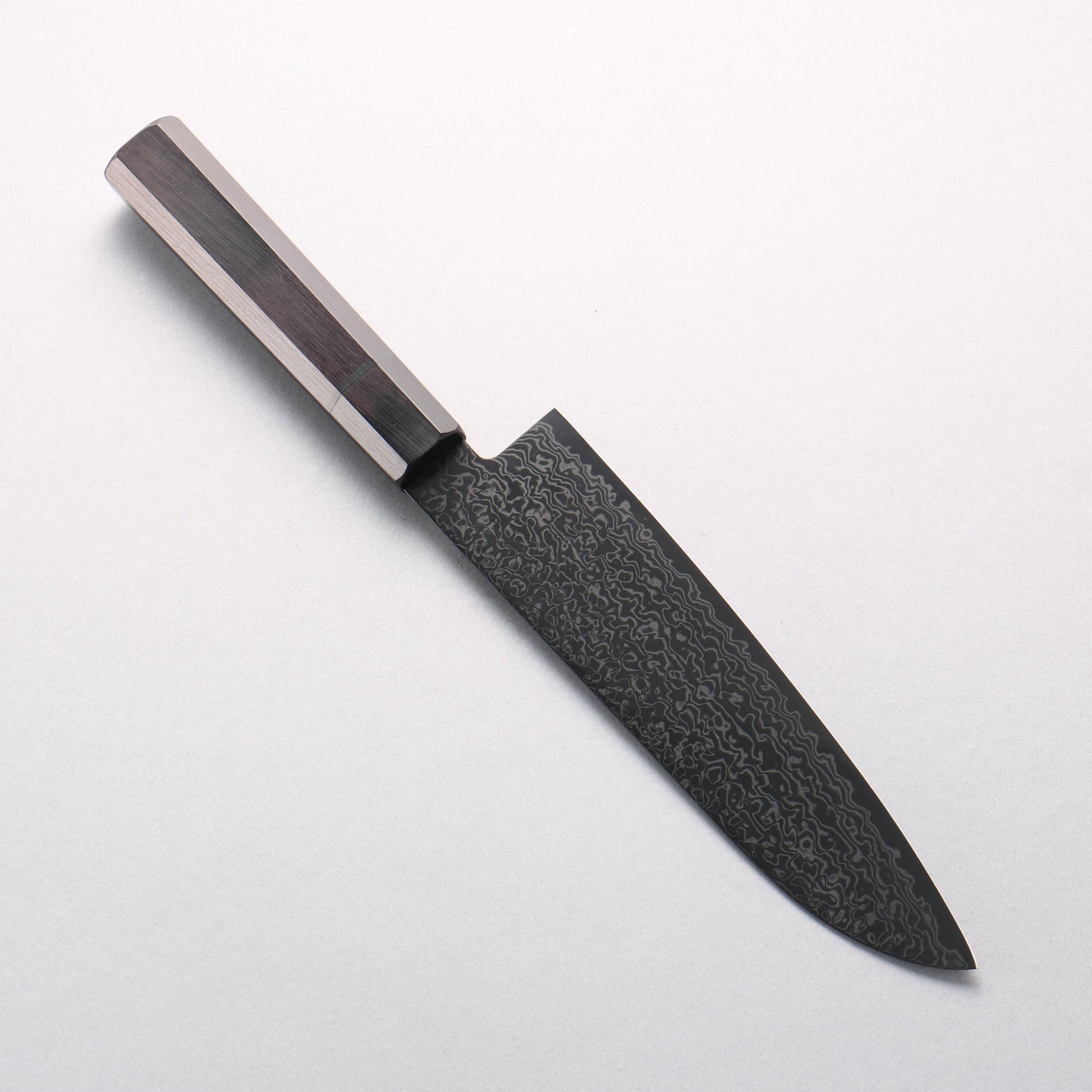 清助 SG2 黒ダマスカス 三徳包丁 180mm 黒合板柄 - 清助刃物
