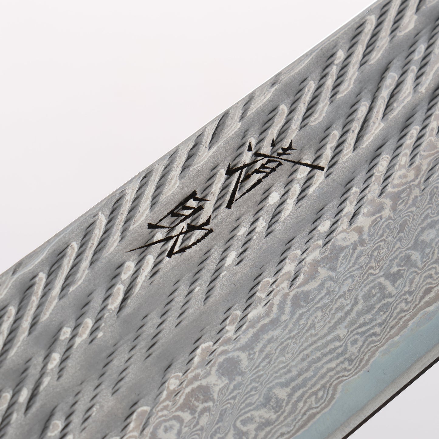 清助 AUS10 ダマスカス 縄目 牛刀包丁 240mm 樫焼柄 - 清助刃物