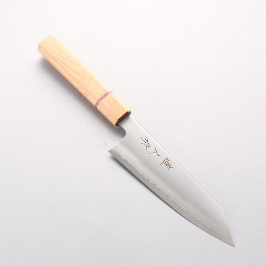 明神直人 コバルトスペシャル鋼 文化包丁 170mm 桜（ピンクリング）柄 - 清助刃物