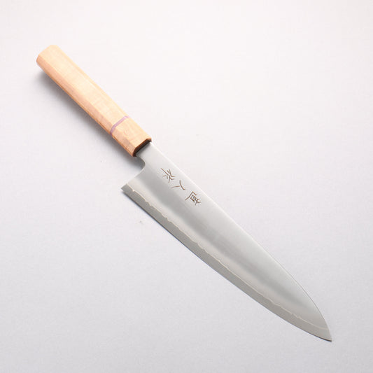 明神直人 コバルトスペシャル鋼 牛刀包丁 240mm 桜（ピンクリング）柄 - 清助刃物