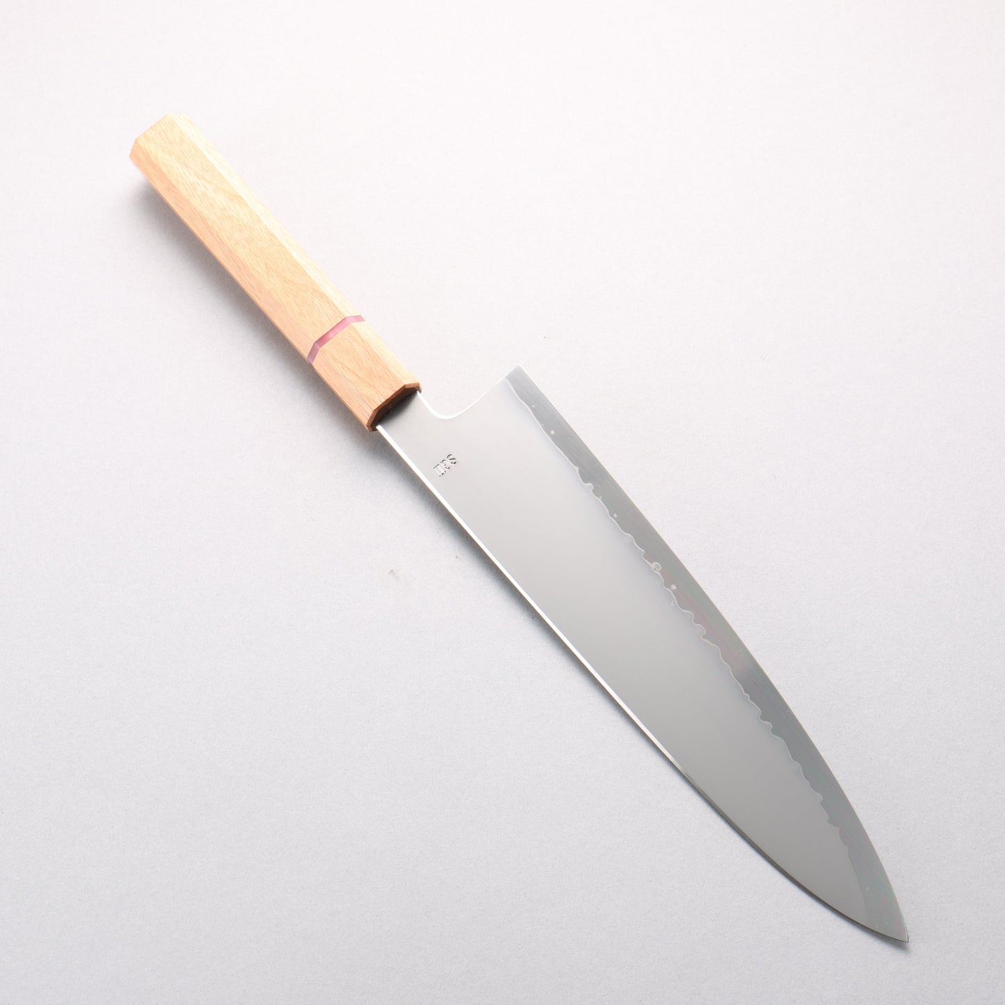 明神直人 SG2 霞研 牛刀包丁 240mm 桜（ピンクリング）柄 - 清助刃物